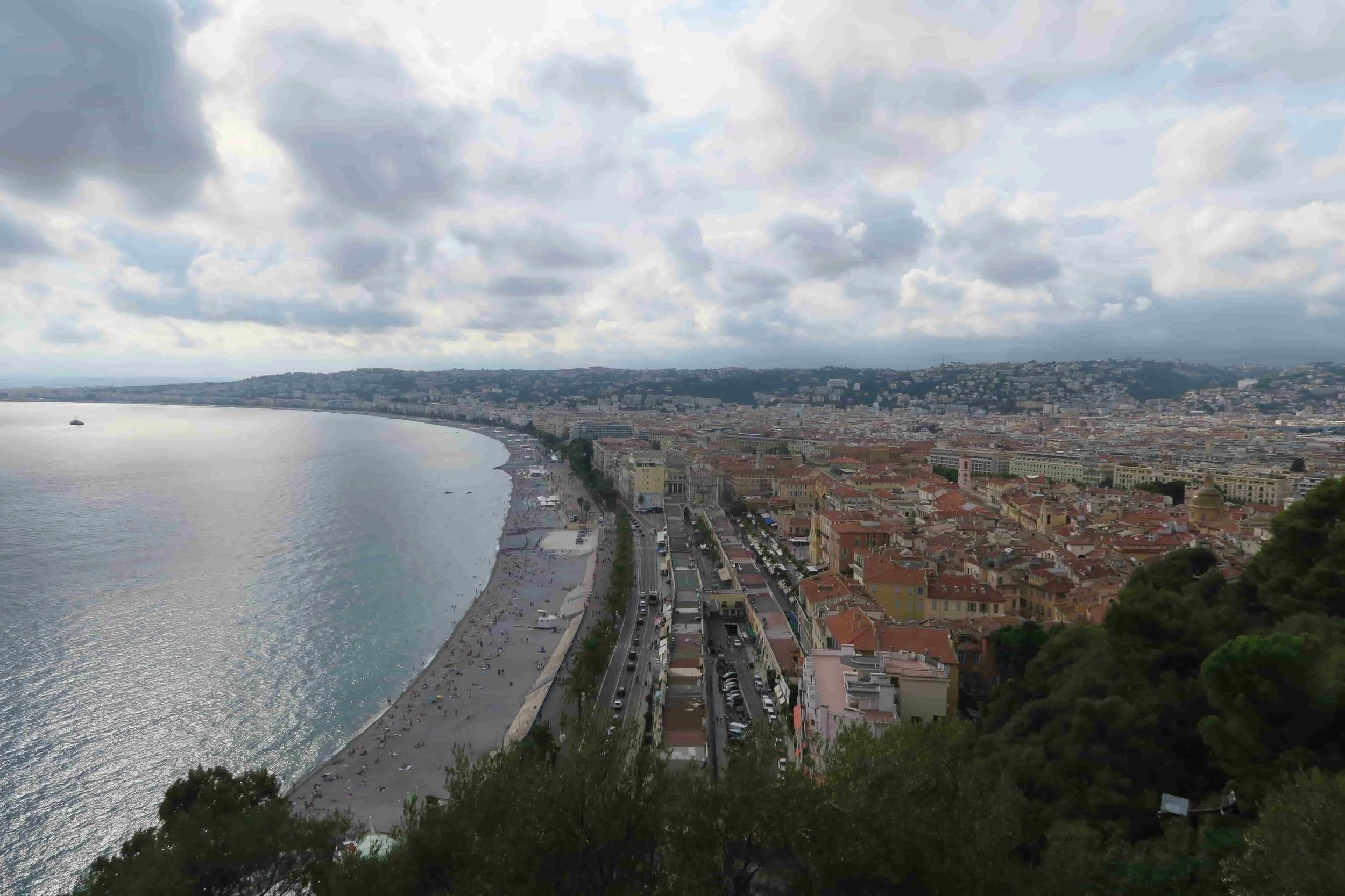 coastline view of nice