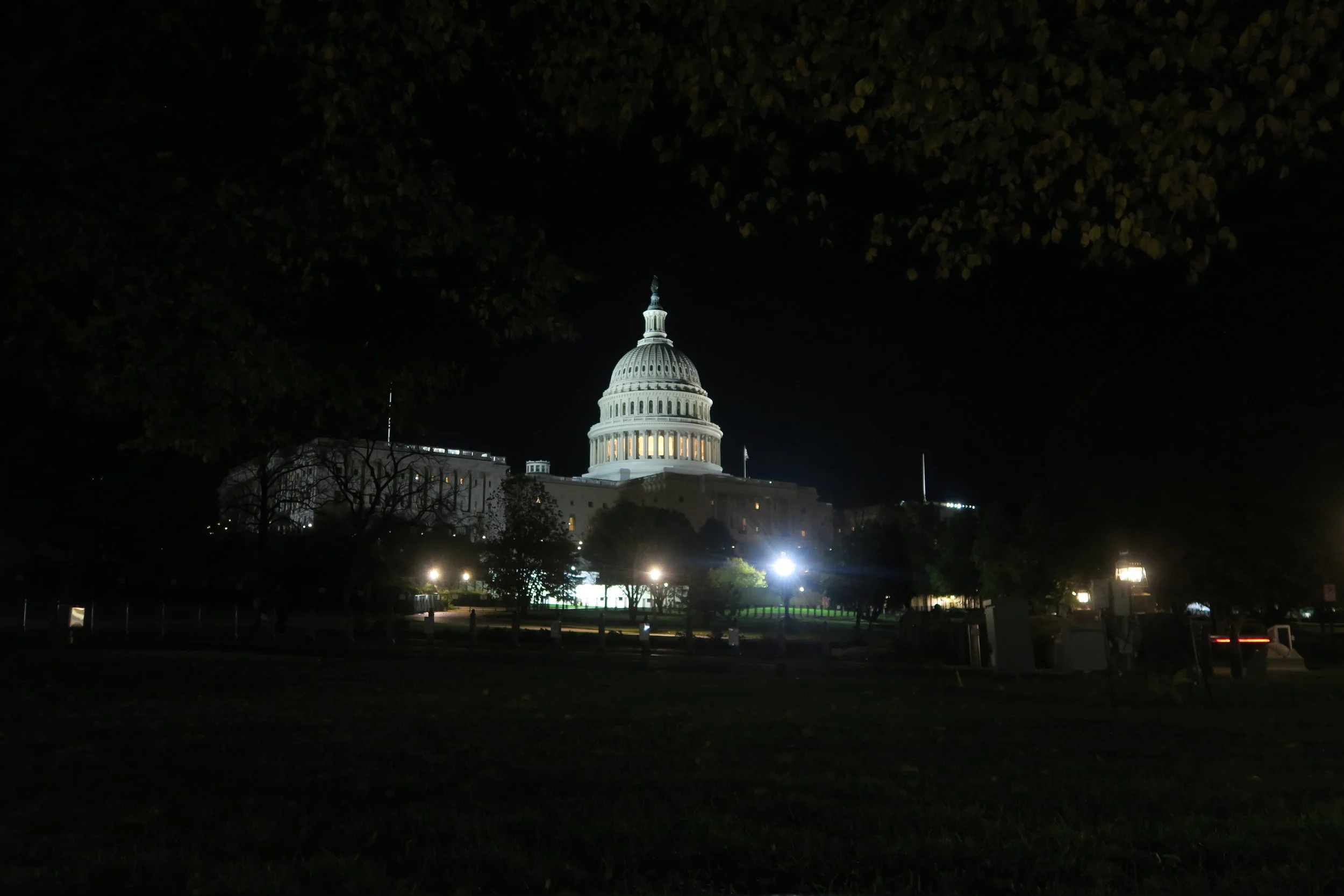 United States Capitol Building at night