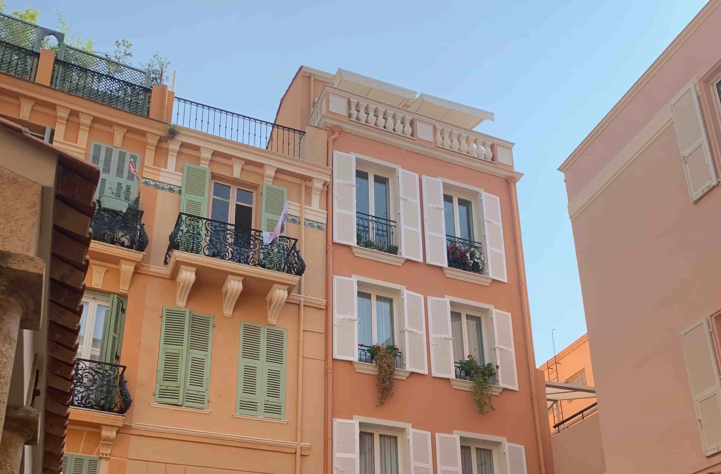 beautiful coral buildings monte carlo
