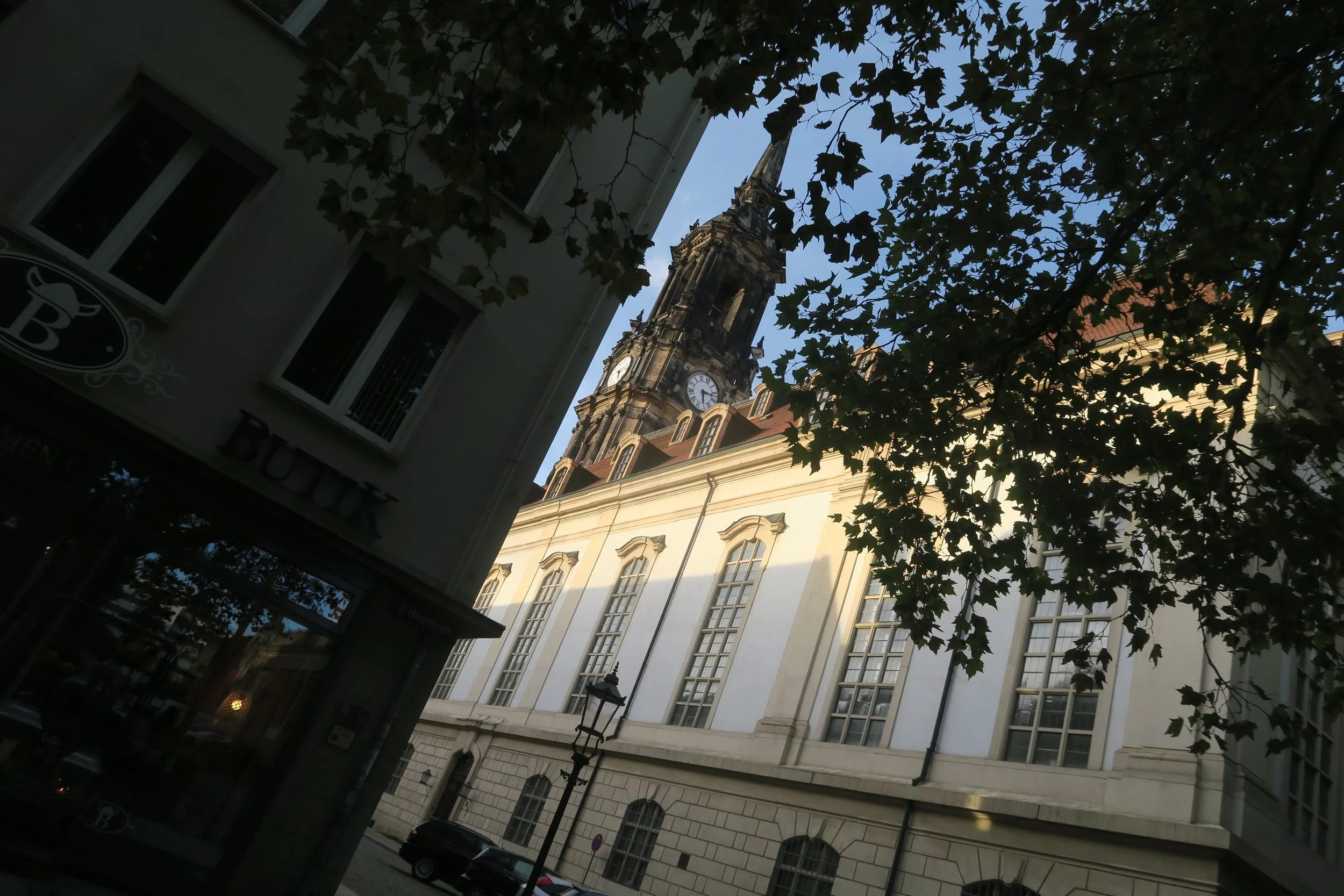 clock tower in dresden