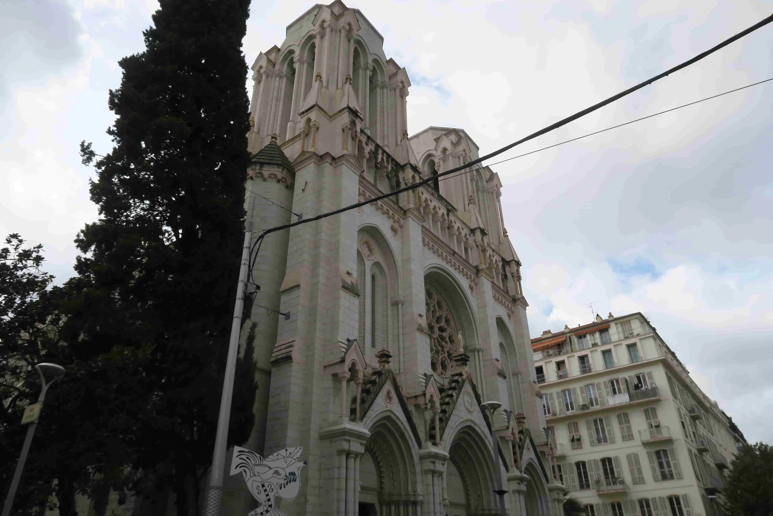 white church in france