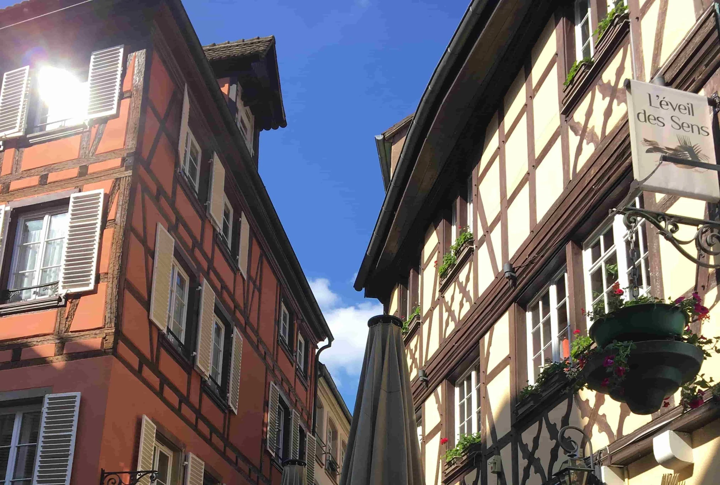 orange and yellow houses in strasbourg