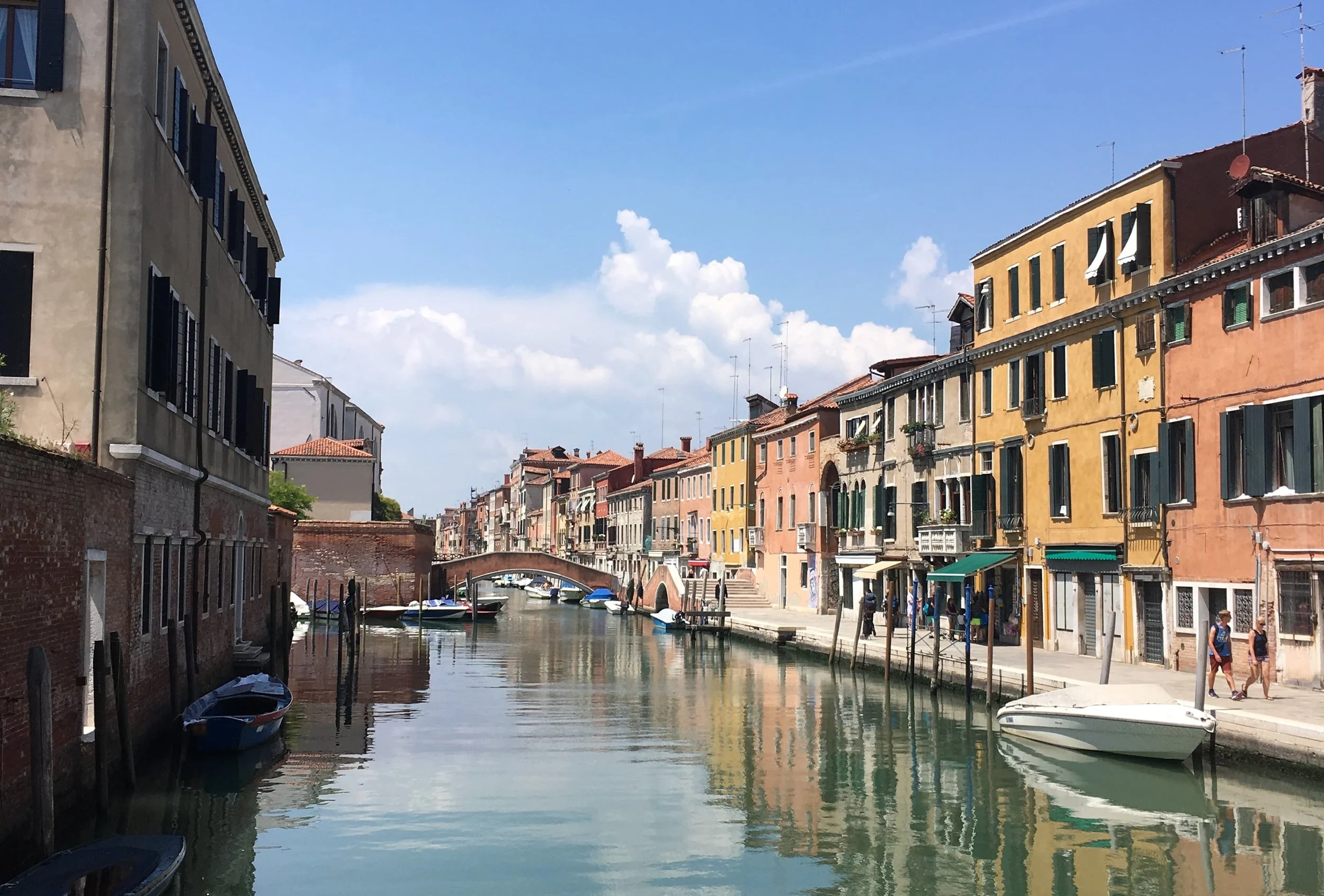 canals in venice relfecting water
