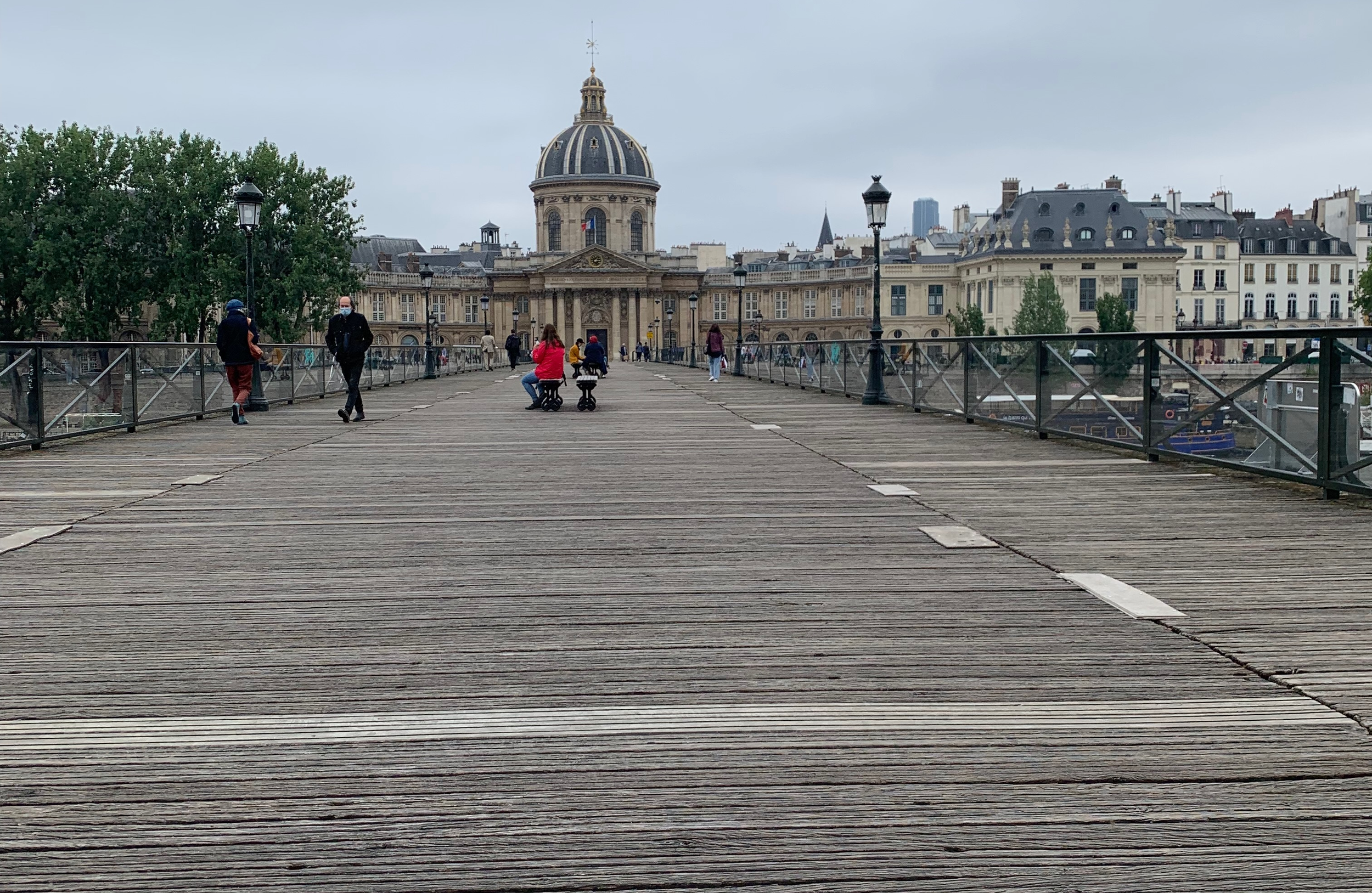view of pont des artes bridge