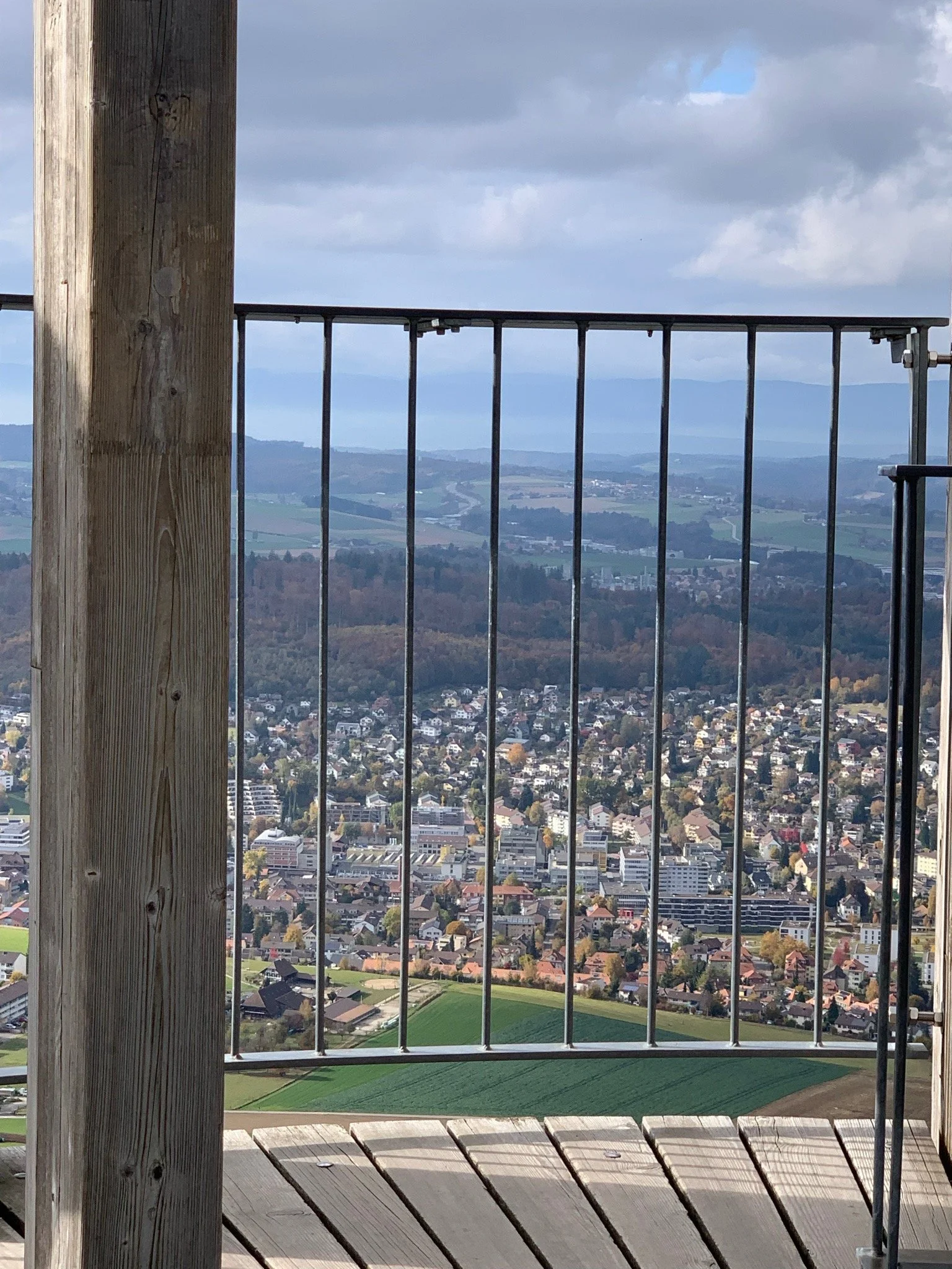 View from the top of the Gurten in Bern