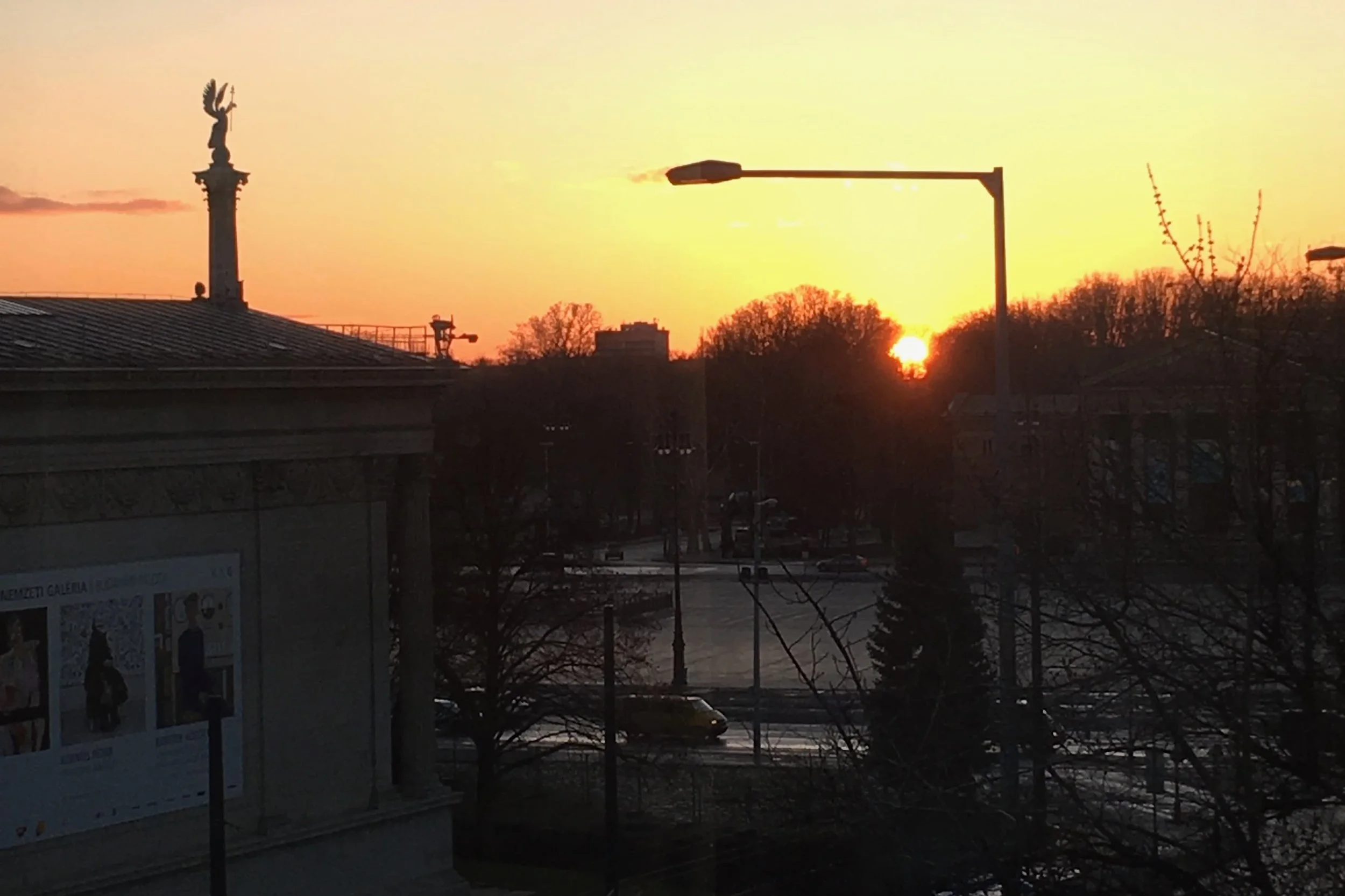sunrise in budapest