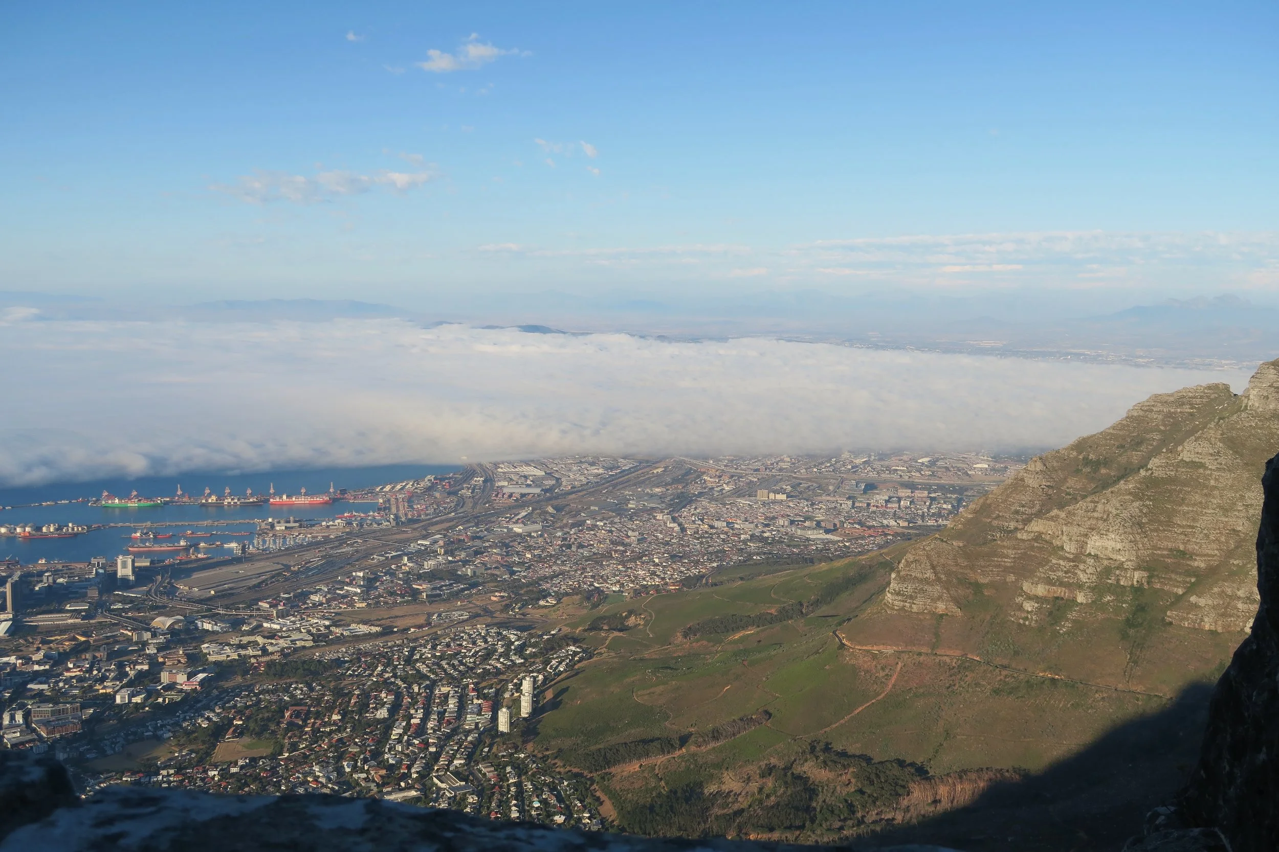 view from the top of table mountain