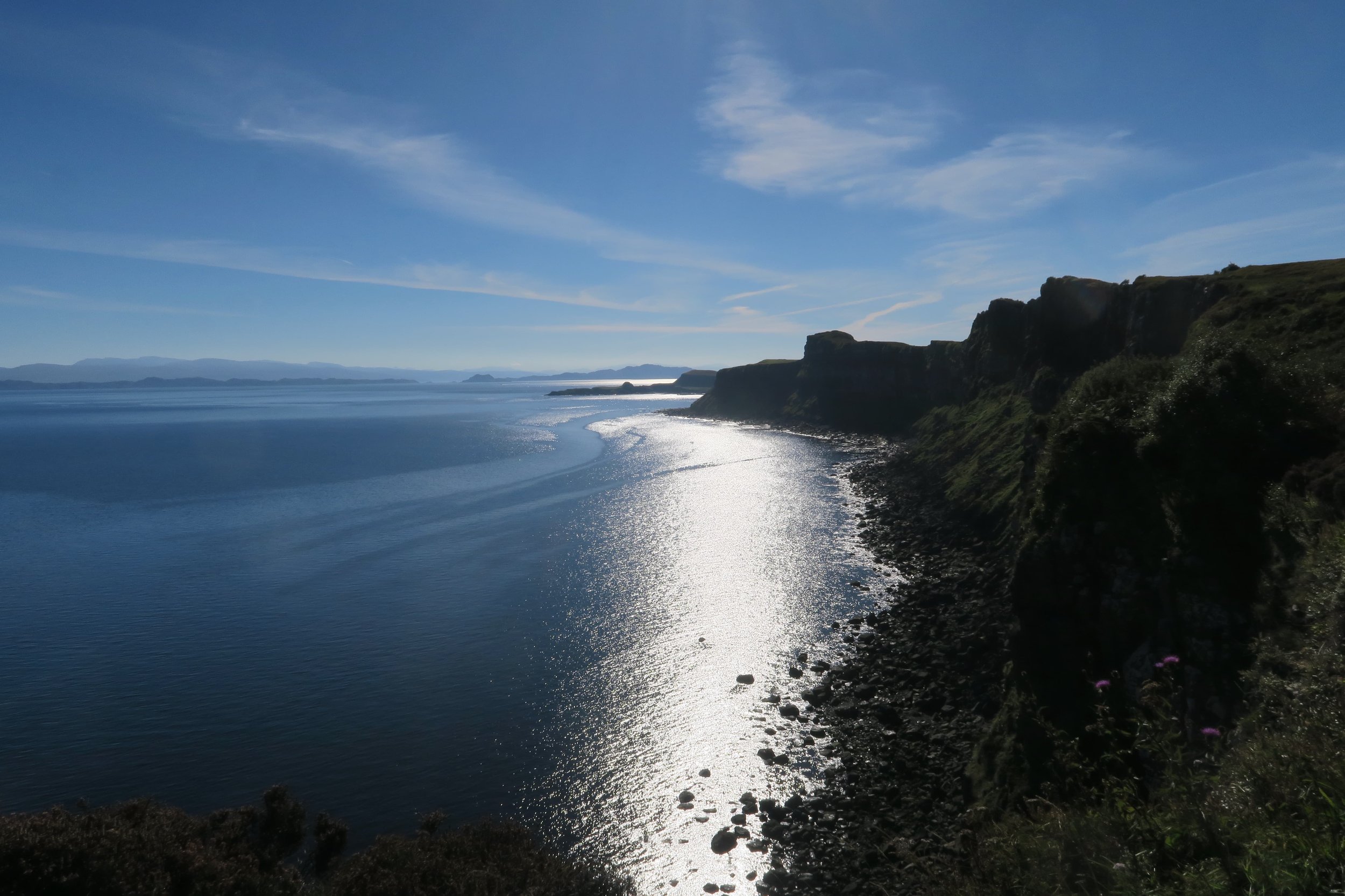 Near Kilt’s Rock in the Isle of Skye in Scotland;