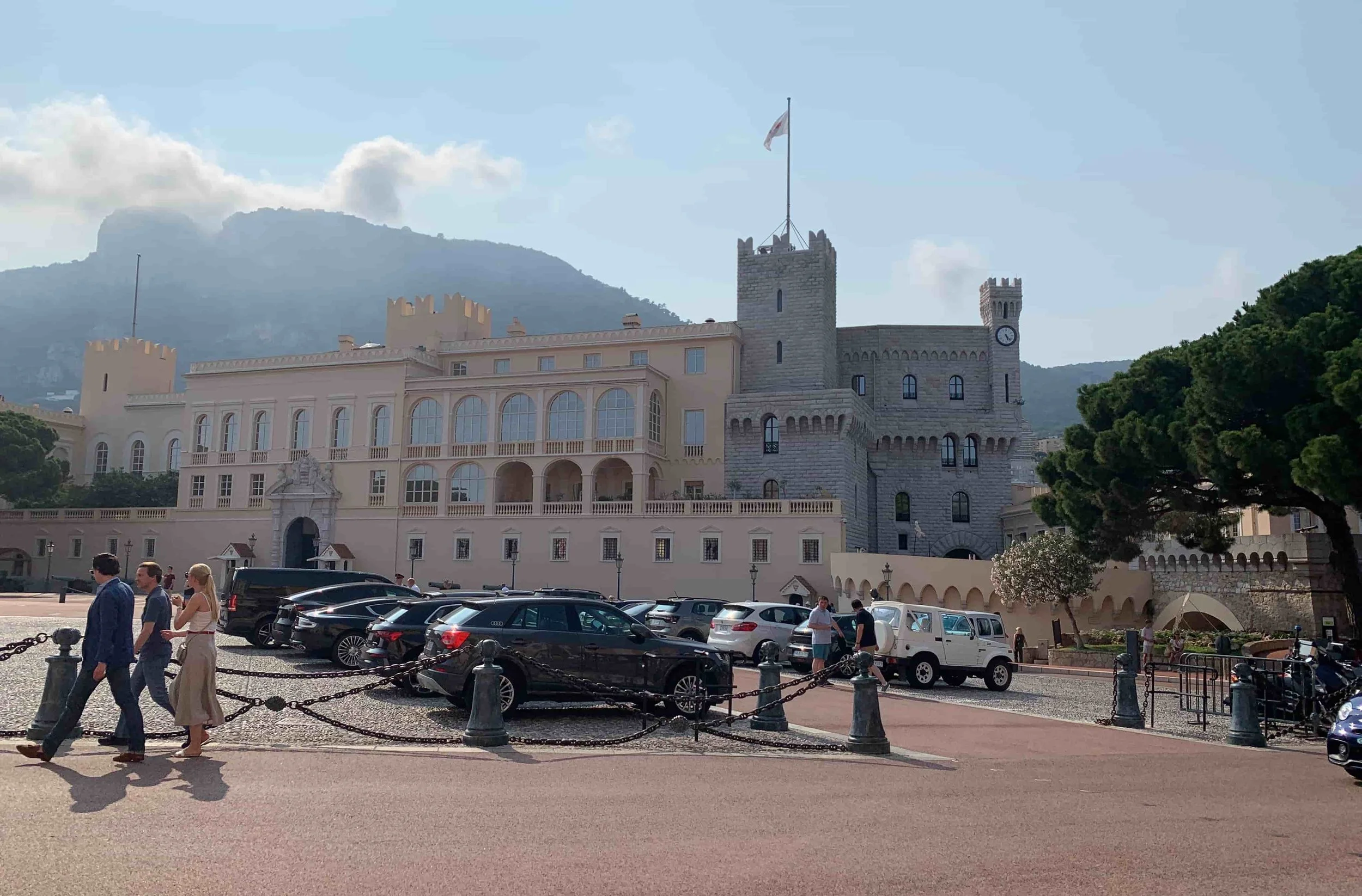 castle and mountains palace