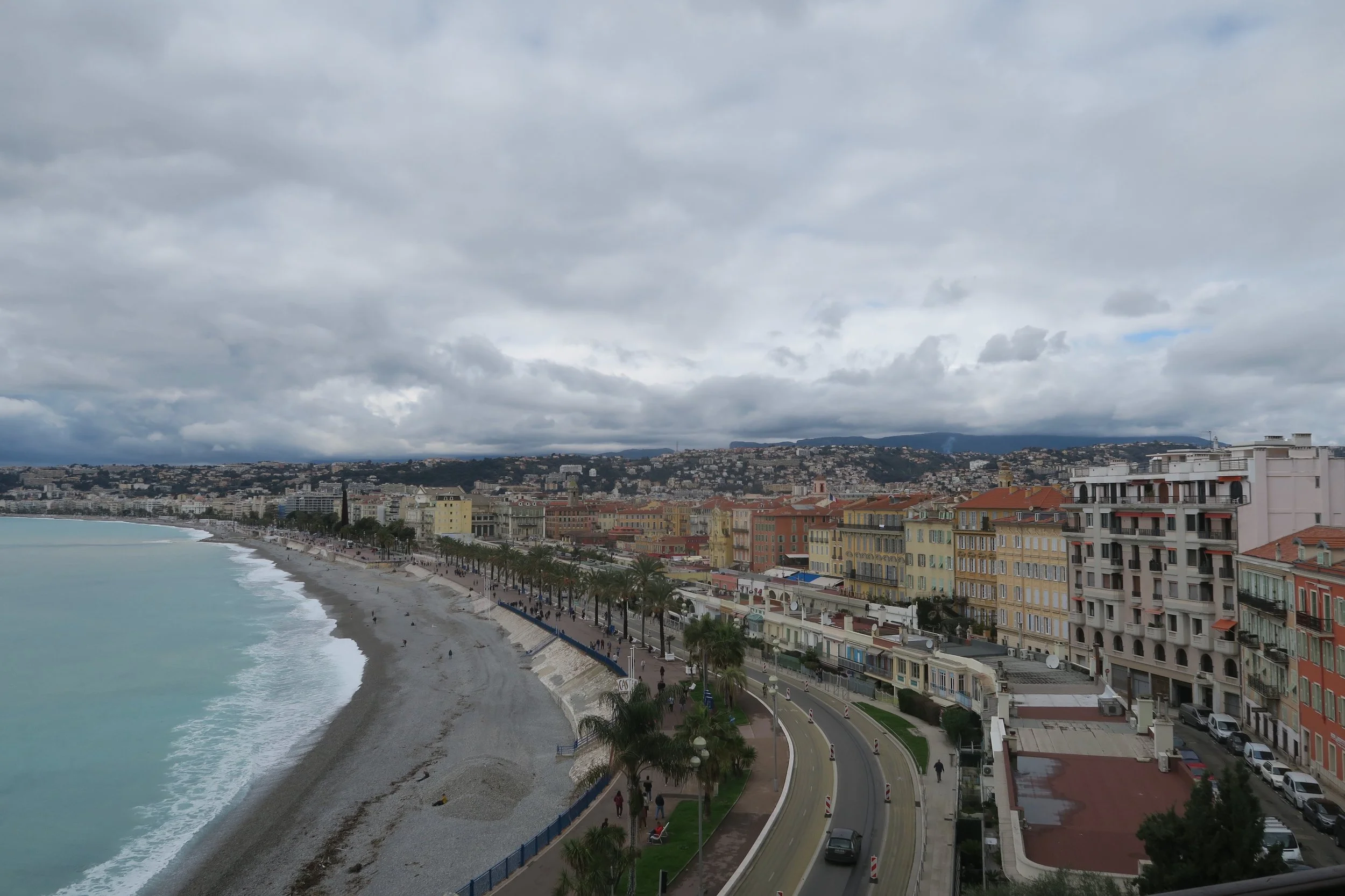 view of nice from castle hill