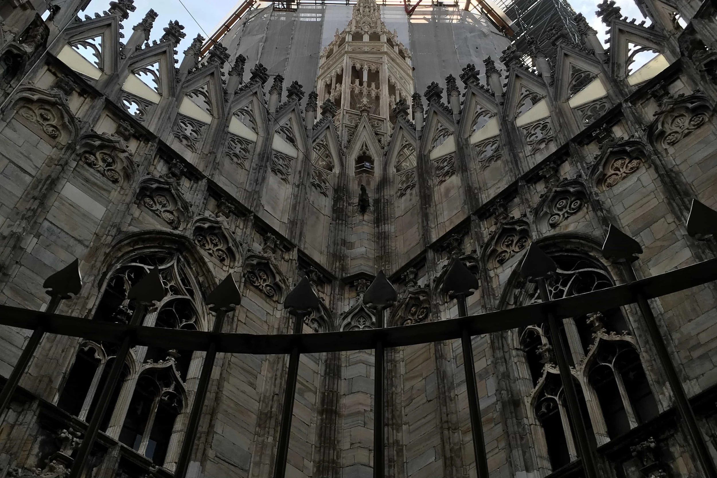 iron gates in beautiful church