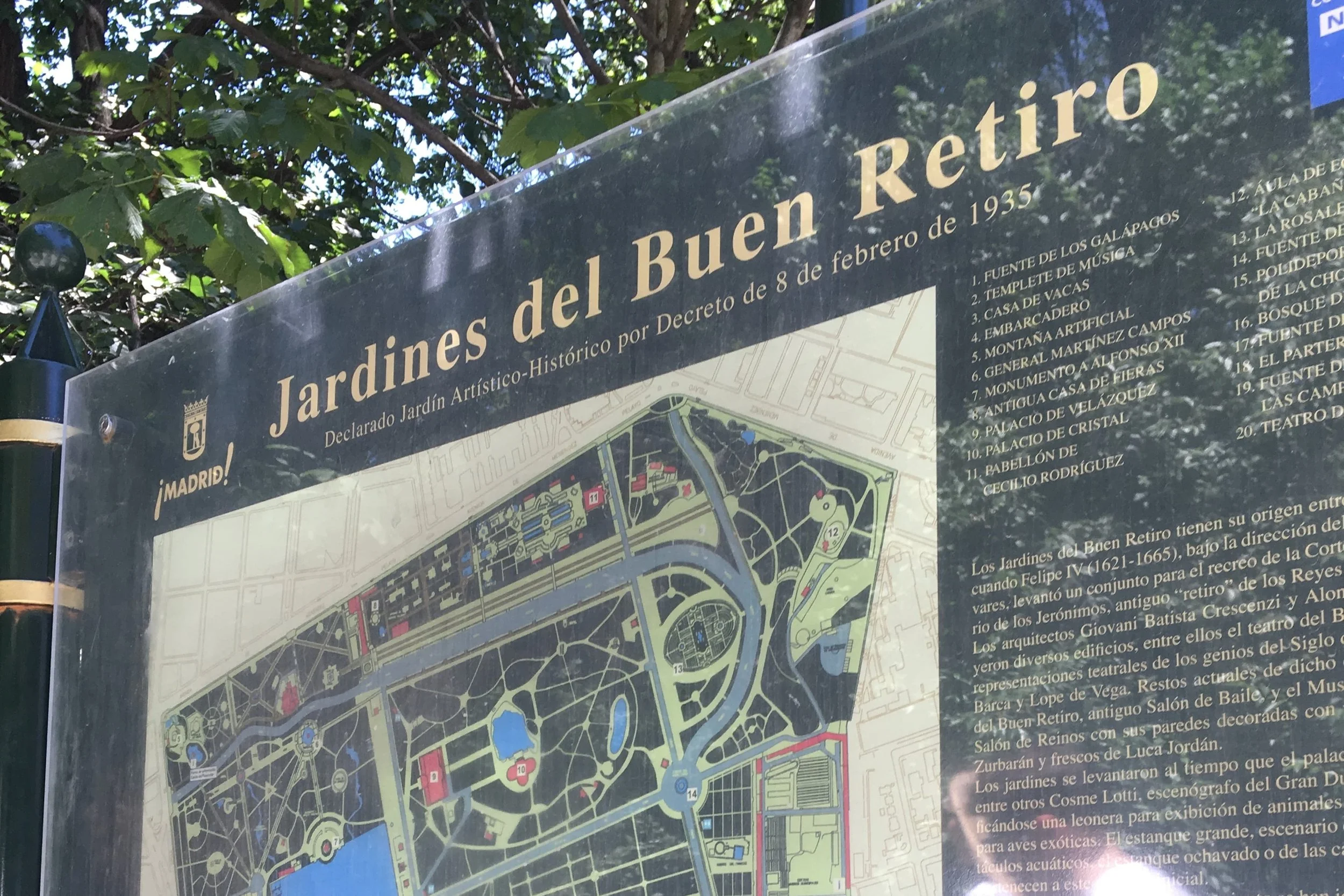 el reitro park entrance sign
