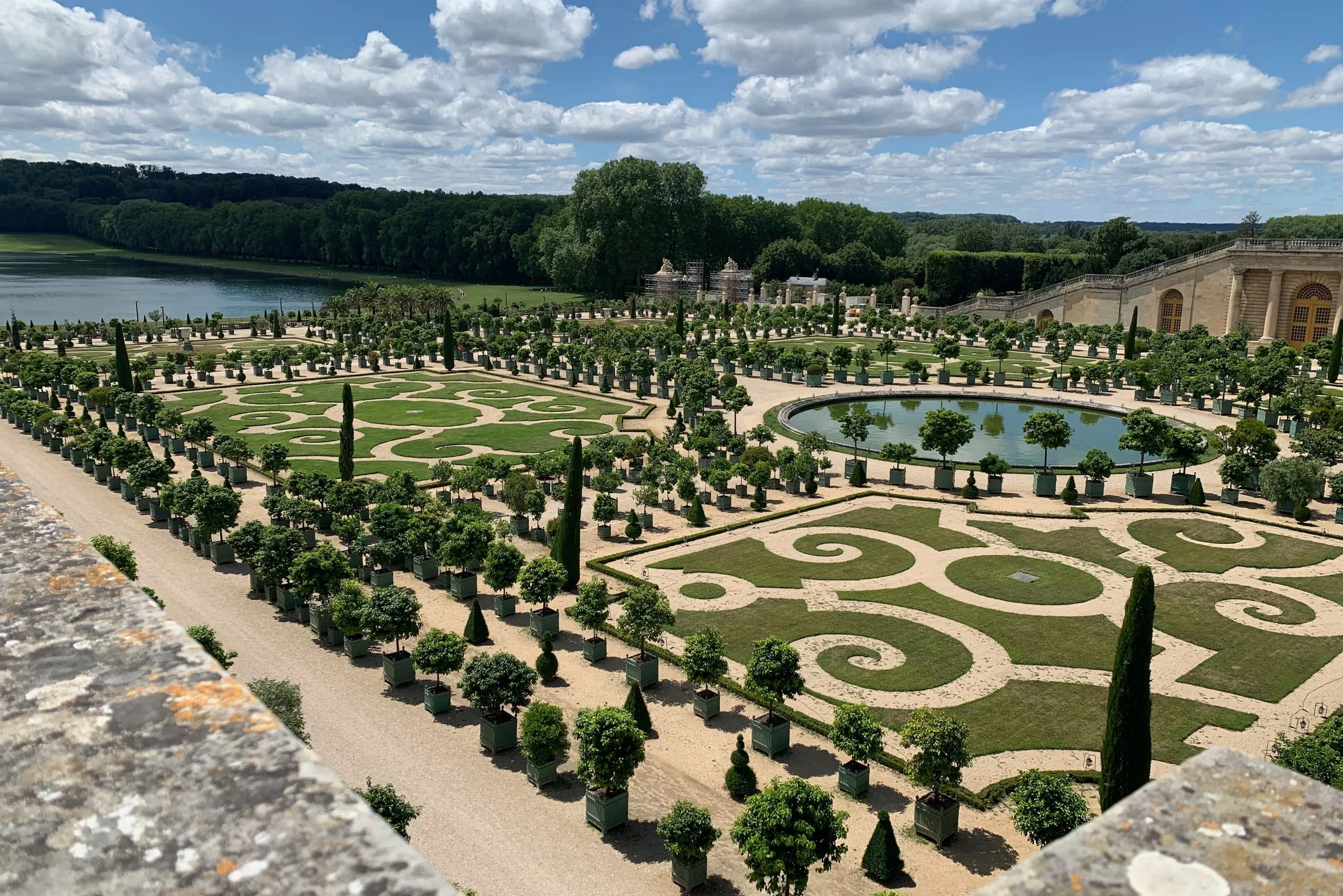 Jardins de Versailles in the summer