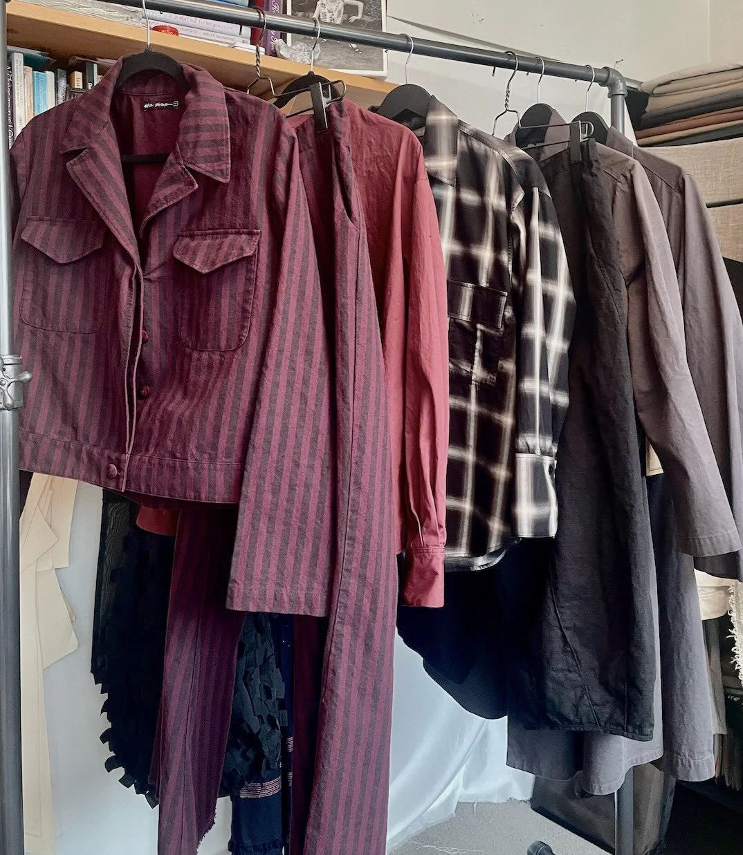 &hellip;. the Bobbie Jacket 
in a red &amp; black cotton stripe.
Also available in a grey &amp; black stripe. 
 
Come on down to the Popup this weekend &amp; say hi. 
We&rsquo;d love to see you. 
There&rsquo;ll be lots of new styles for you to try on