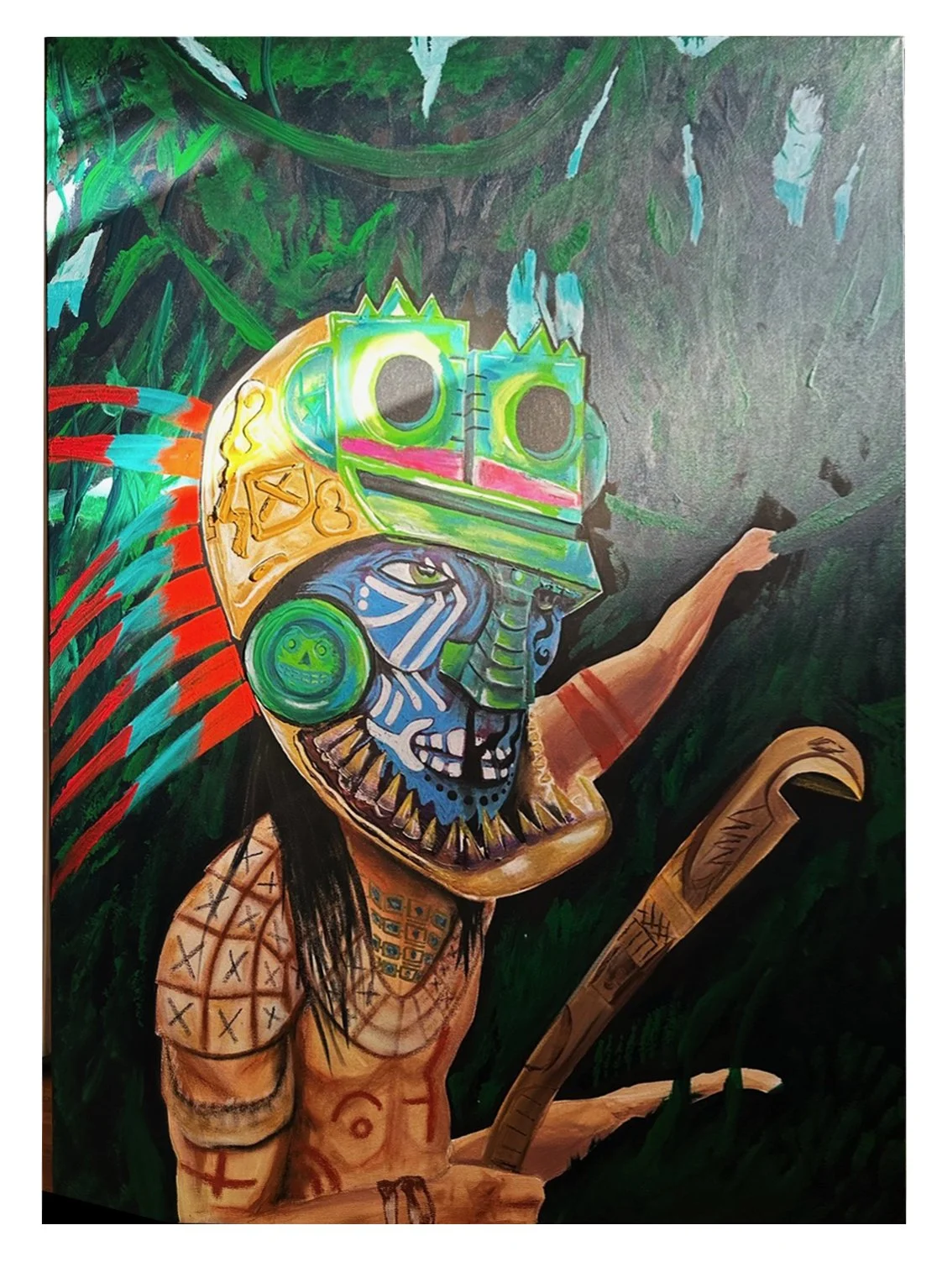 Maya Blue- 30"x 40" 