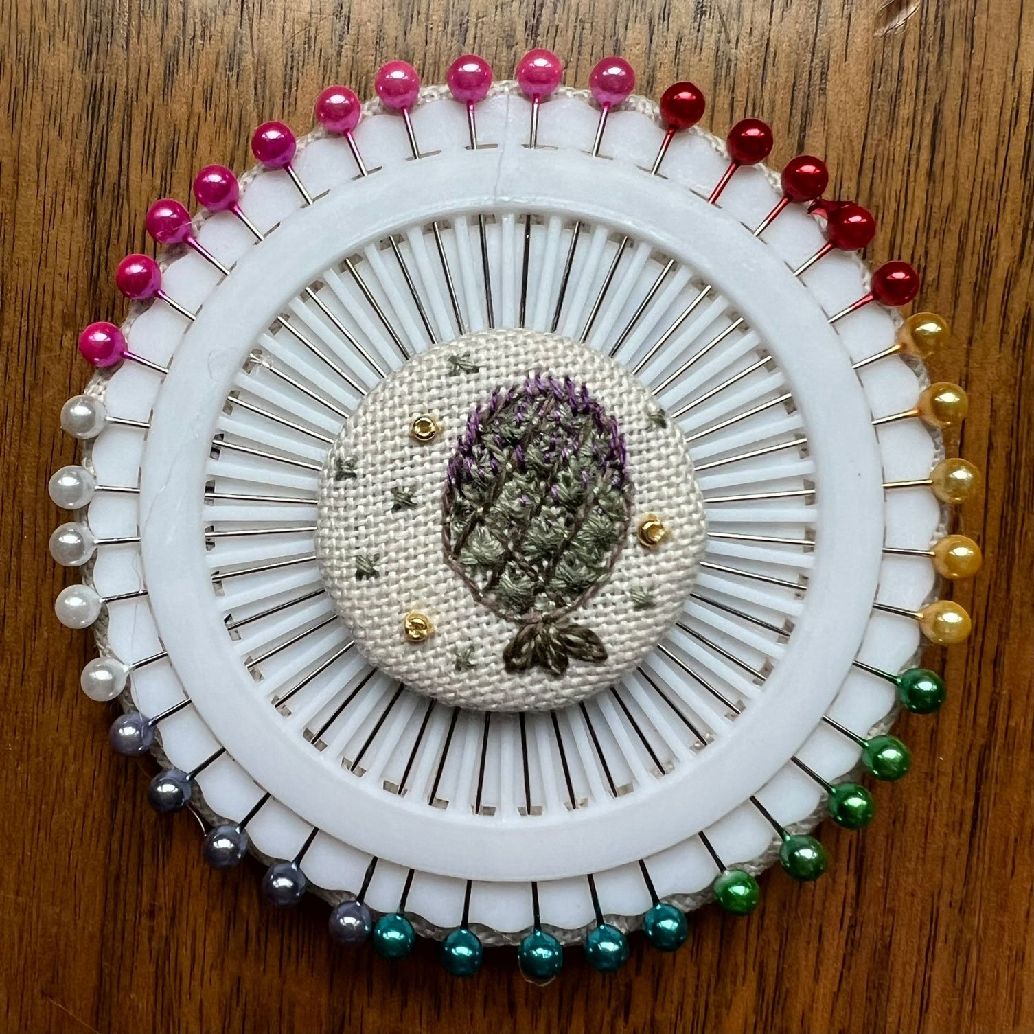 Thistle Pin Keep - back view