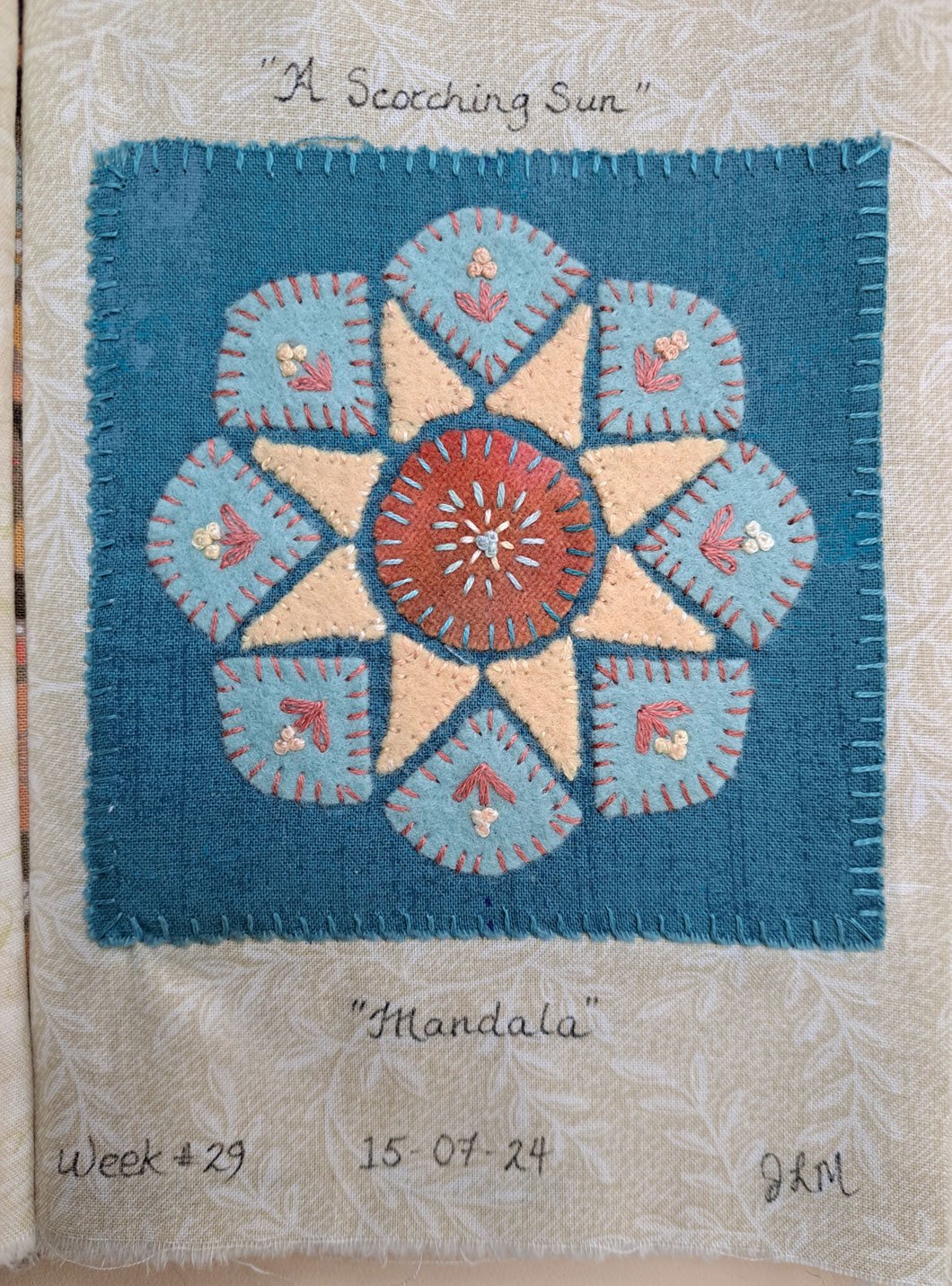 Slow Stitched Weekly Journal