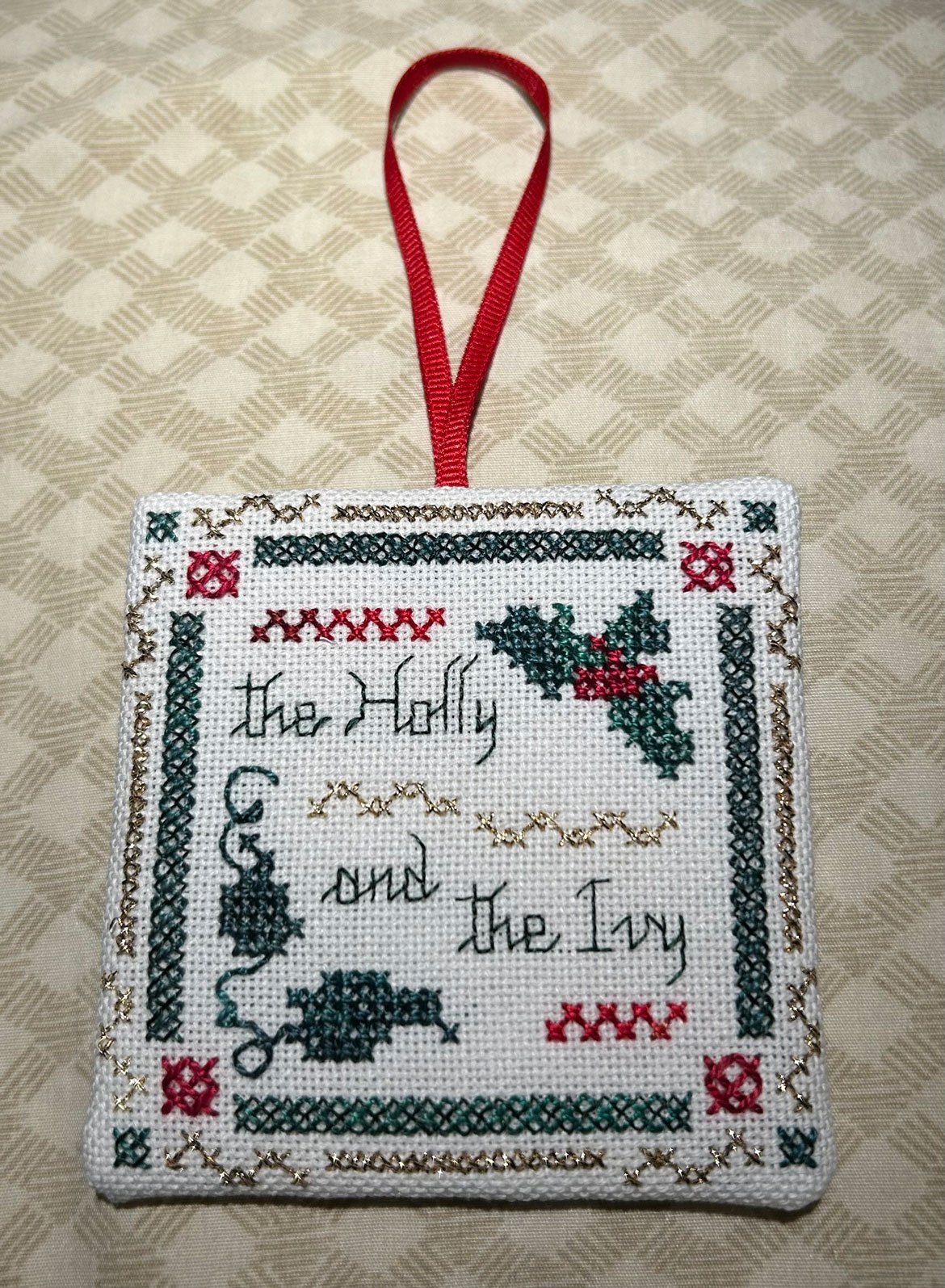 The Holly & Ivy featuring the Rice Stitch 