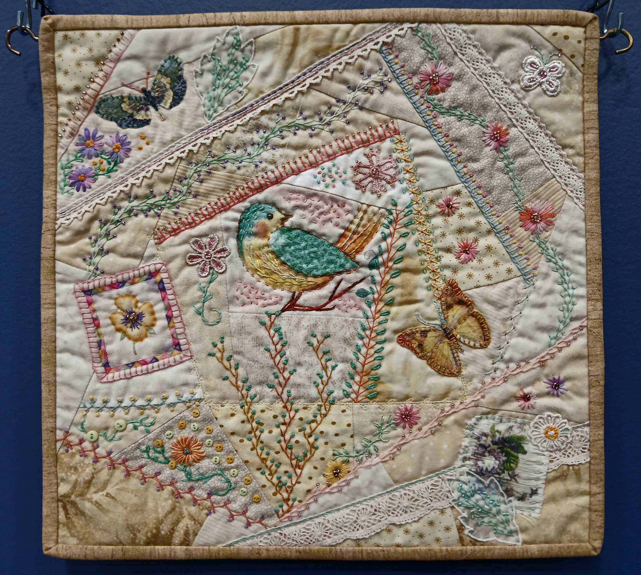 A Bird, Butterflies and Beads