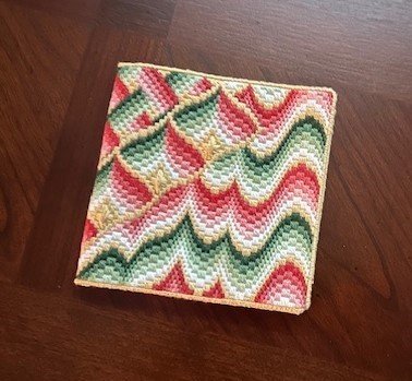 Bargello Needlebook Cover