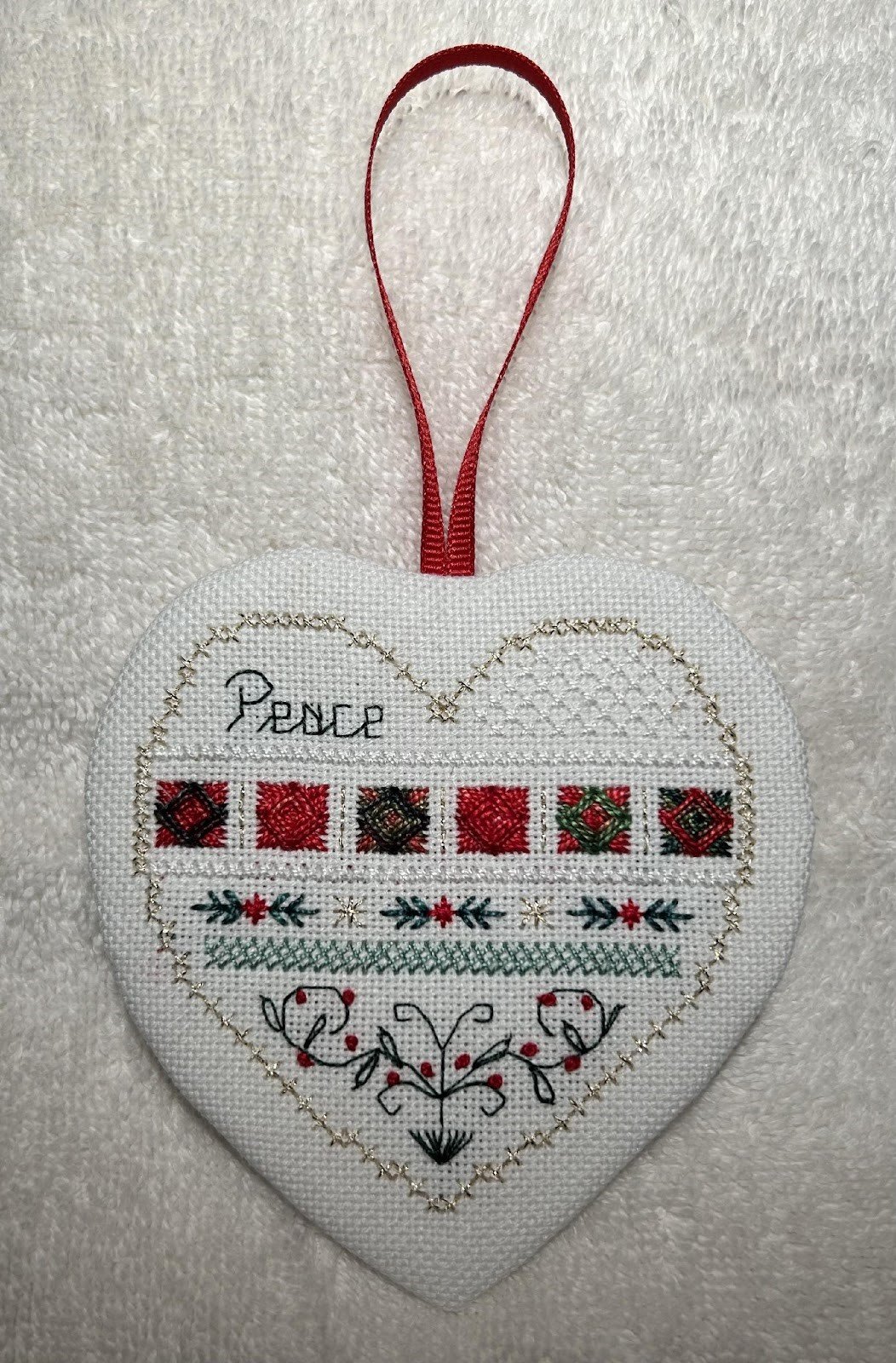 "Peace" featuring the Waffle Stitch 