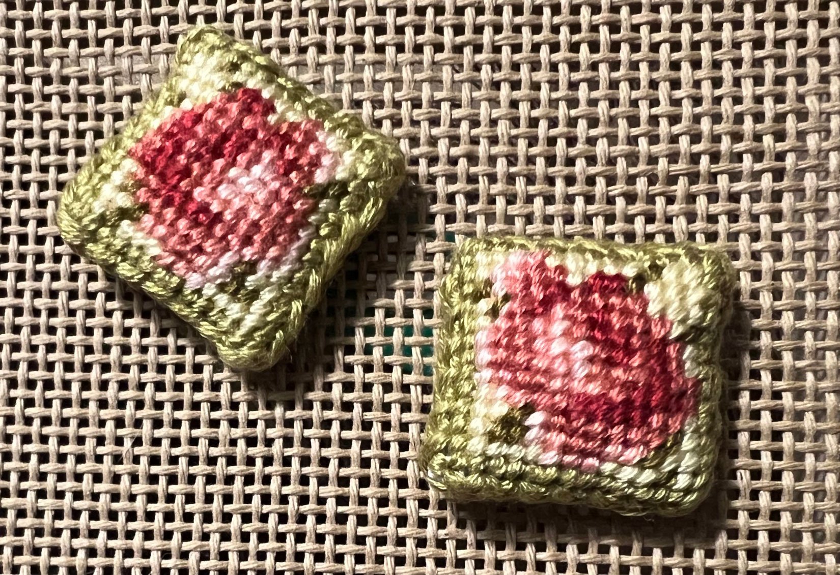 Damask Rose Needle Minders 