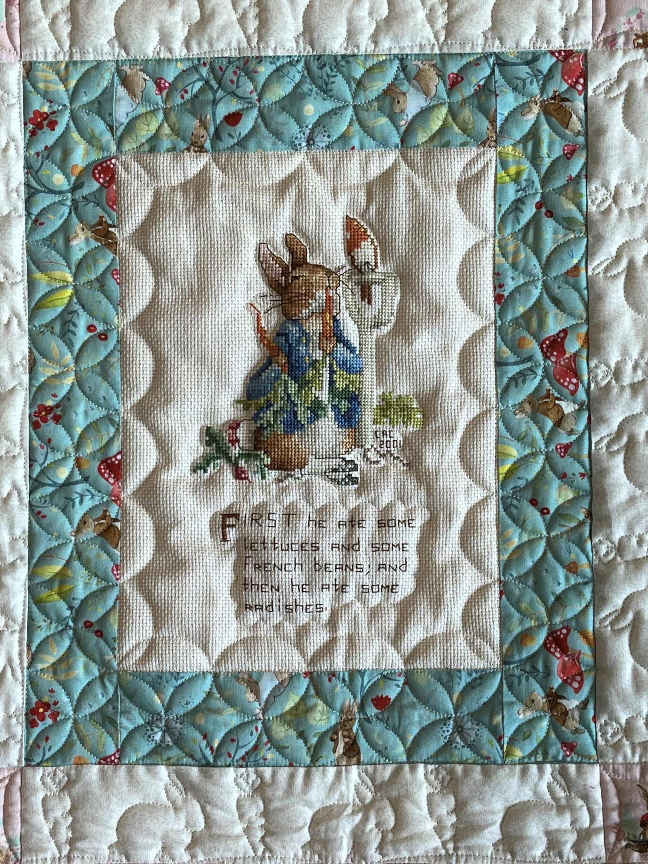 The Tale of Peter Rabbit Quilt - details
