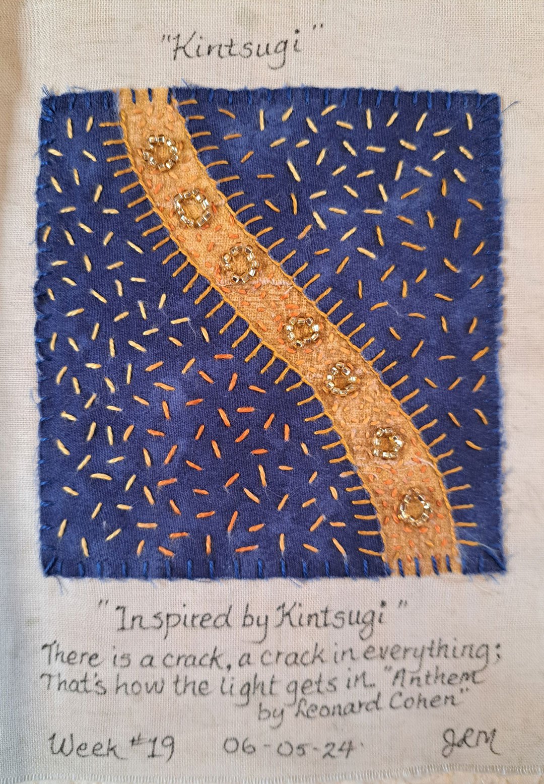 Slow Stitched Weekly Journal