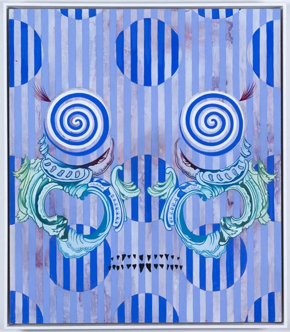   Nate: Tiny Toothed Dirty Cheat,  2012, acrylic on tempered masonite, 40 x 45 cm. Photographs by  Carl Warner . 