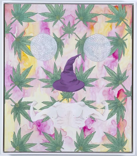   Wizard/Stoner,  2012, acrylic on tempered masonite, 40 x 45 cm. Photographs by  Carl Warner . 