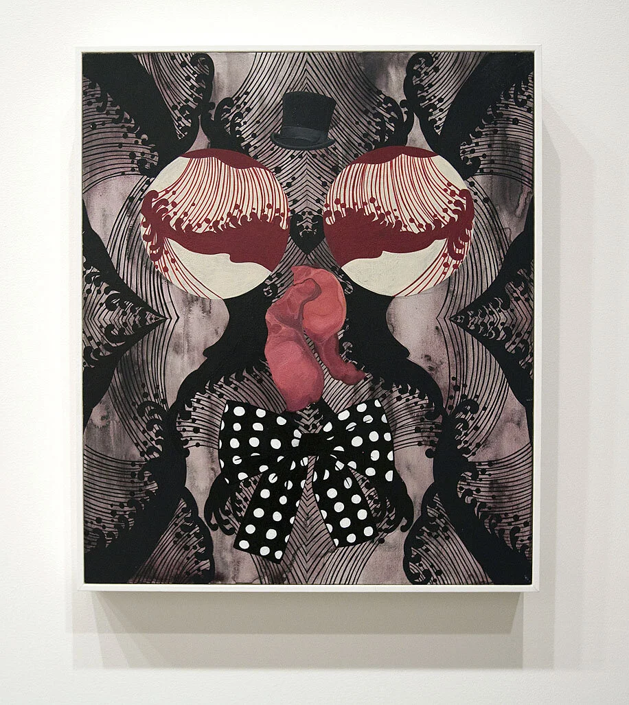   Black Asprin , 2012, acrylic on tempered masonite, 40 x 45 cm. Photographs by  Jek Maurer.  