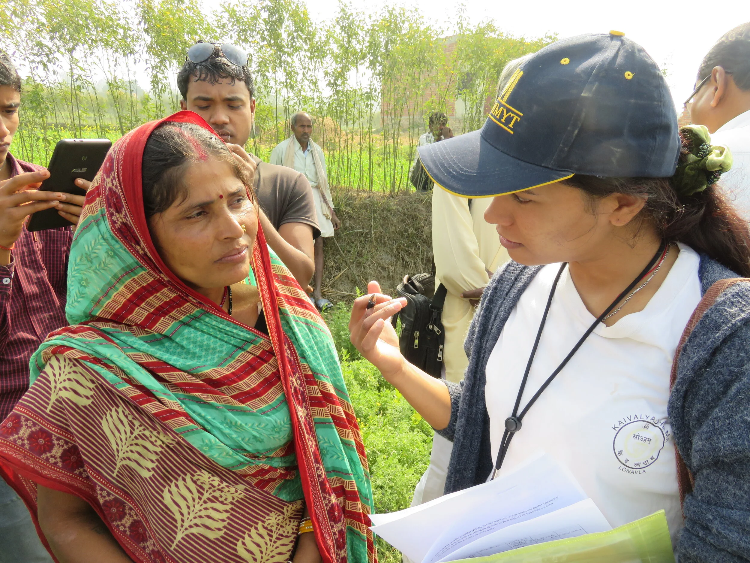 Interview with a woman farmer.JPG