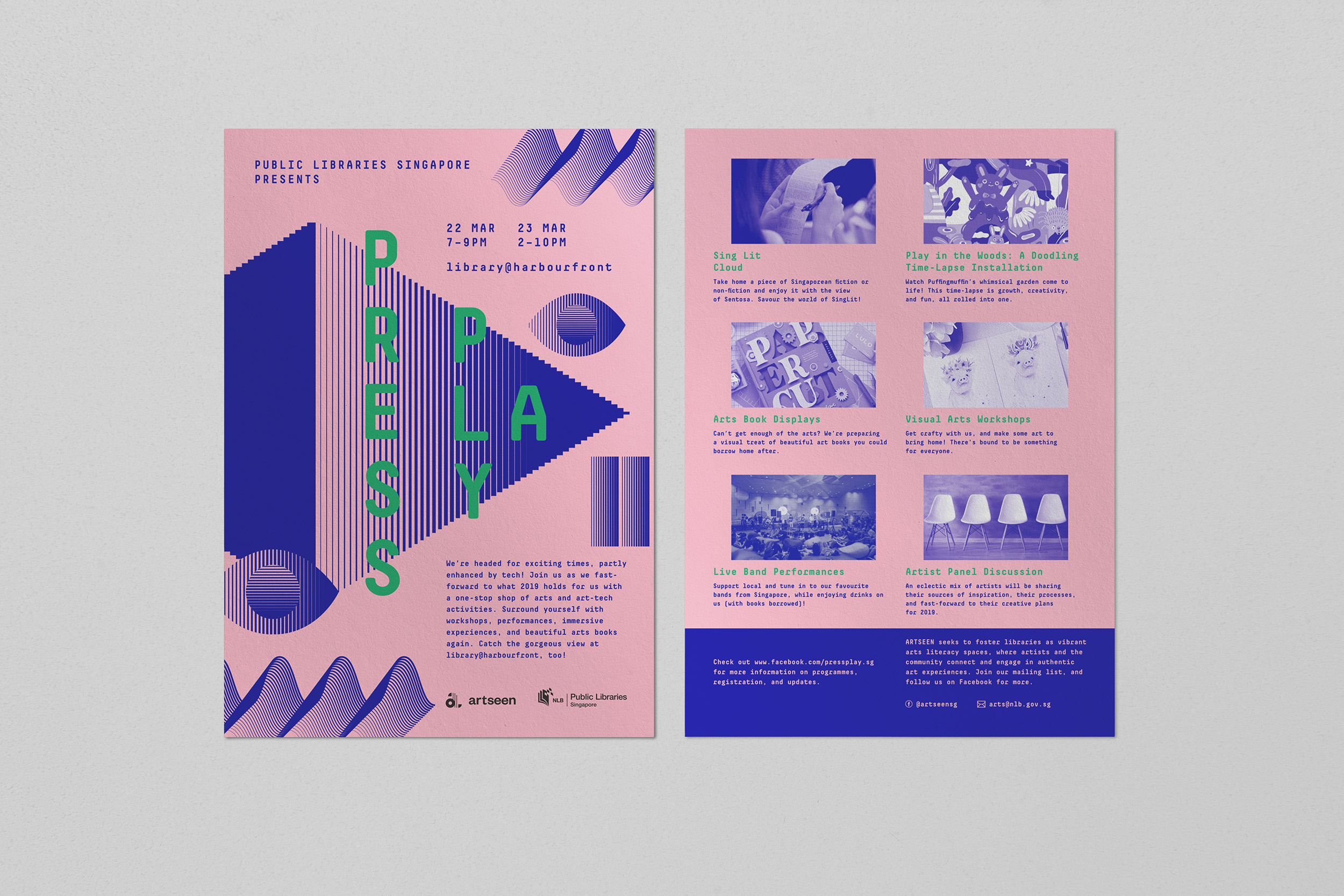 PressPlay 2019 – Event Branding – Public Libraries Singapore's Annual Youth  Festival — Studio Ryn & Wo