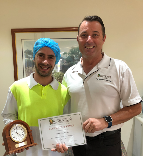 Adam Recognised for 10 Years of Service