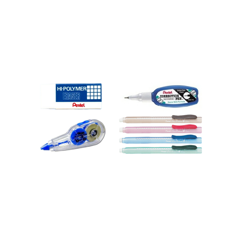 Correction Tapes, Erasers