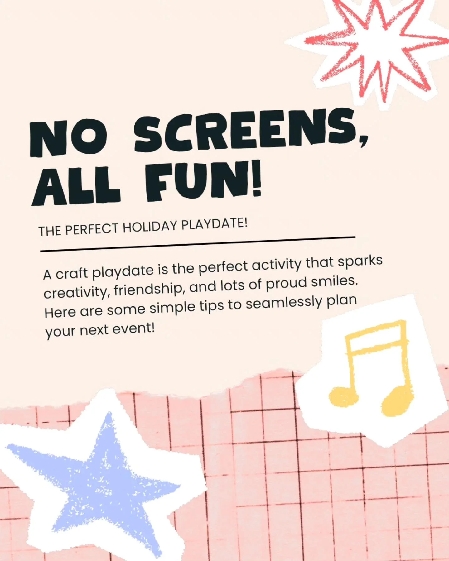 June holidays are the perfect time to swap screen time for creativity. 🎨

Whether you're a parent planning a playdate, a preschool organising activities, or a business hosting family-friendly events, arts &amp; crafts sessions are a simple way to en