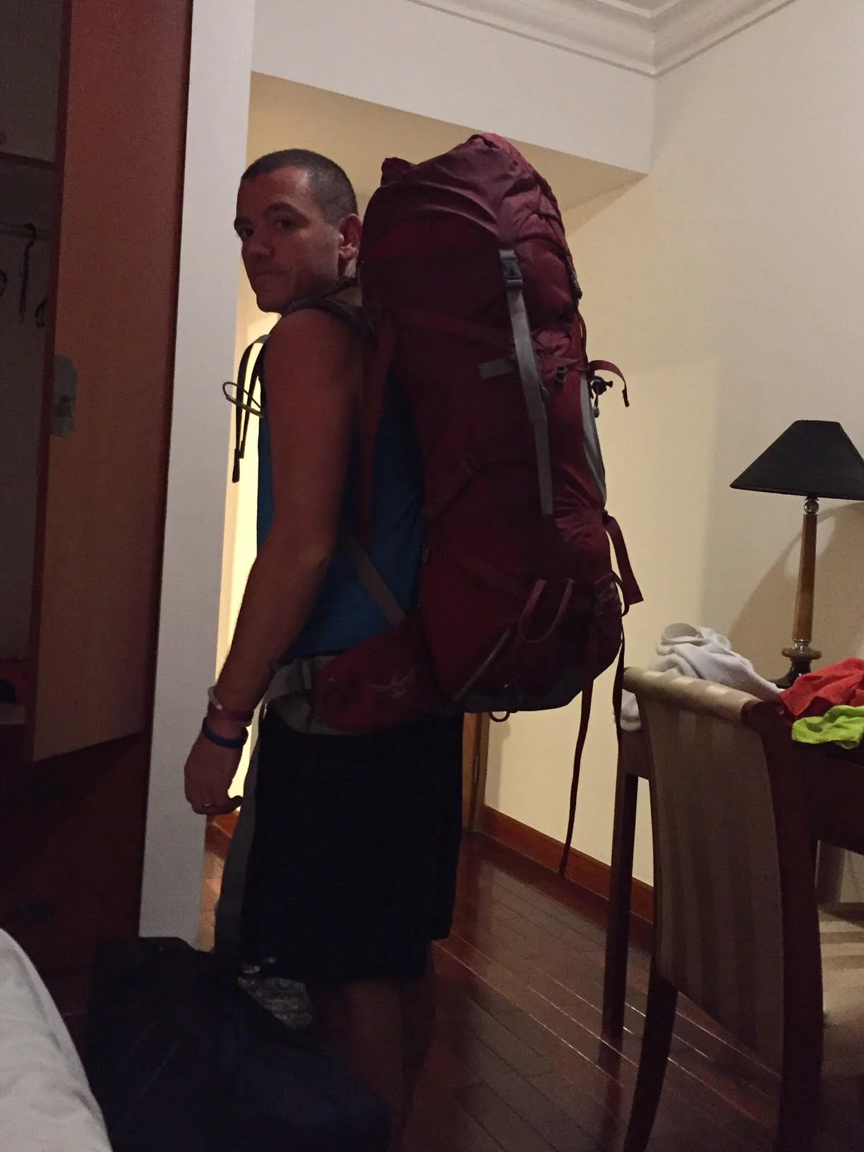 We went on a 2 week trip in SE Asia with 14-month old twins and packed in one bag