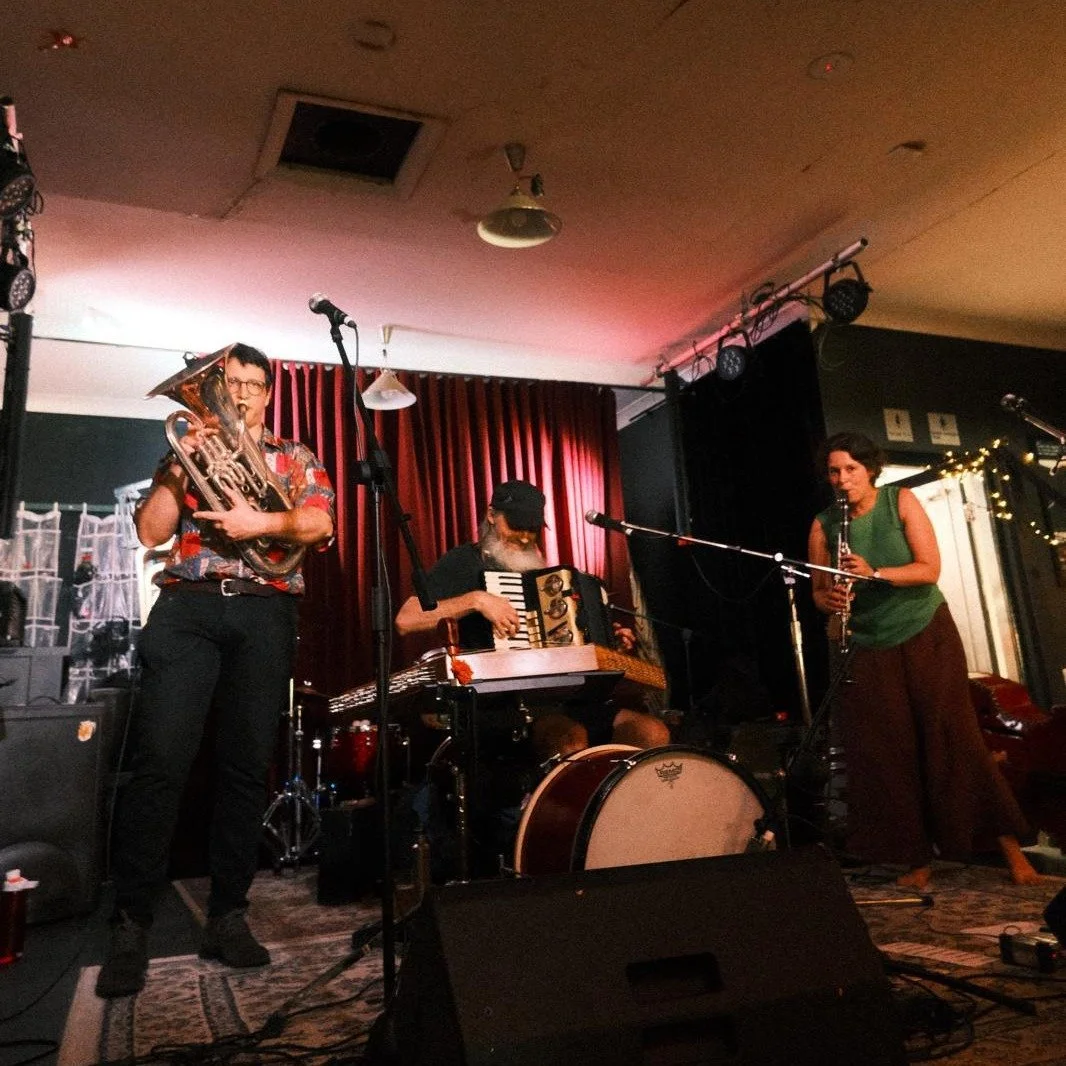 Having so much fun playing with these legends and lovely souls, Raff @rafflesfantasia and John, in Patina. We're playing a show tomorrow April 6th at the Gasoline Pony with friends Meshky and El Guido. 

5pm El Guido
6pm Patina @patinafolk 
7pm Meshk