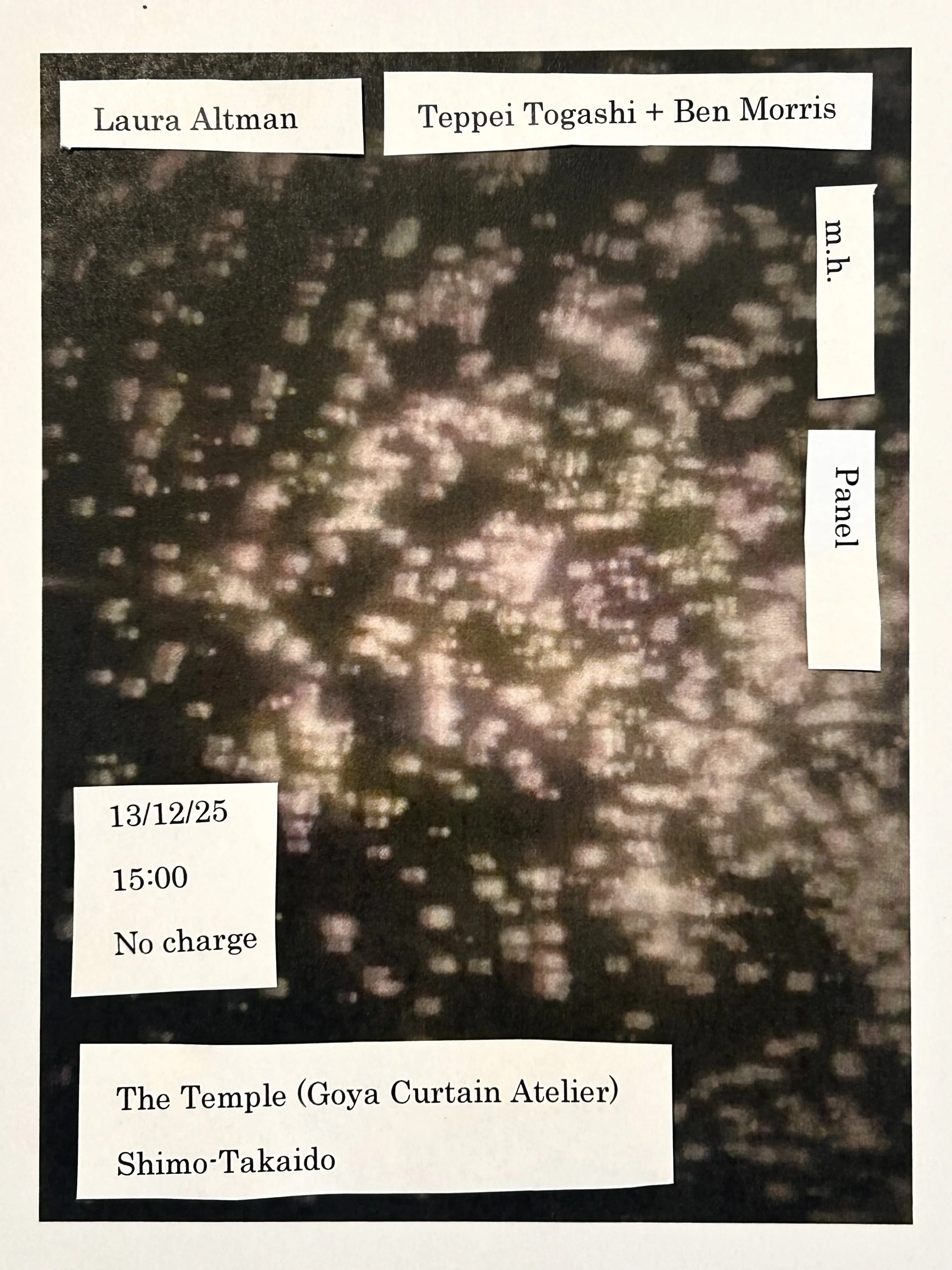 Laura Altman / m.h. / Teppei Togashi + Ben Morris / Panel