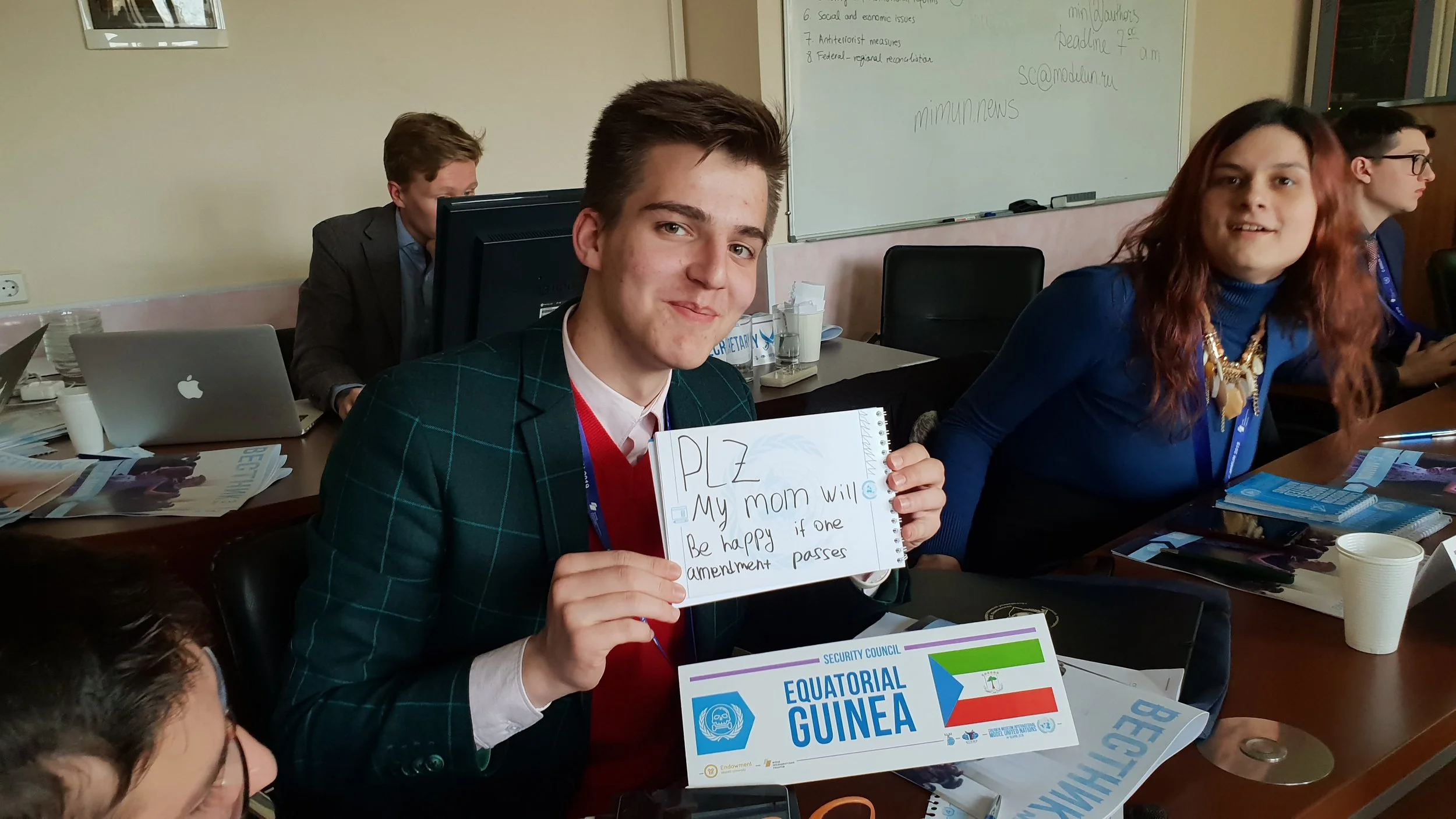 Equitorial Guinea’s delegate’s last desperate attempt to pass amendments