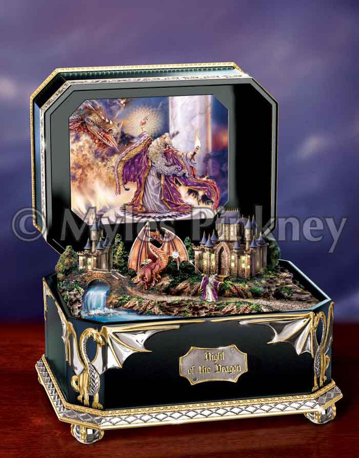 Night of the Dragon Music Box by Myles Pinkney