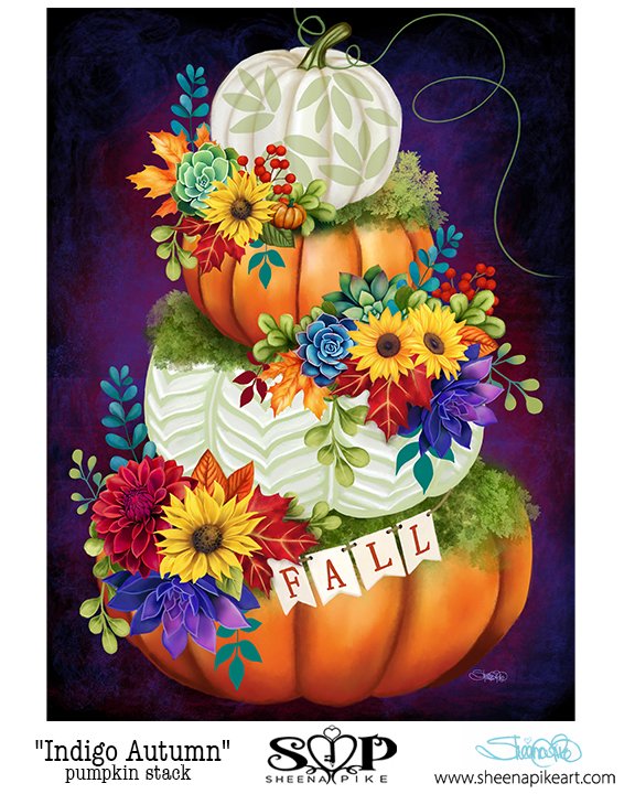 Indigo Autumn Pumpkin Stack .jpg