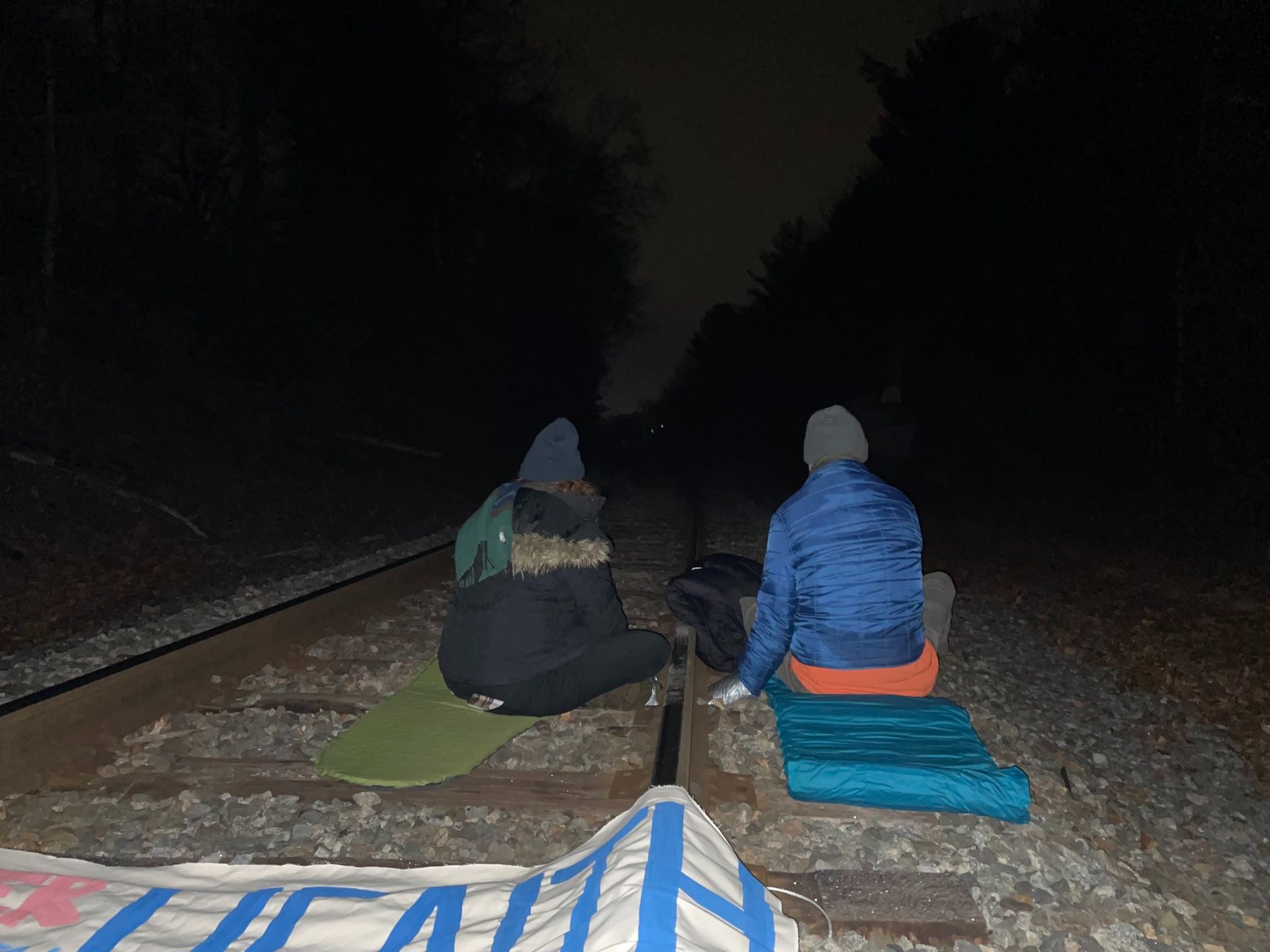 Climate Justice Activists Blockade Coal Train in Westford