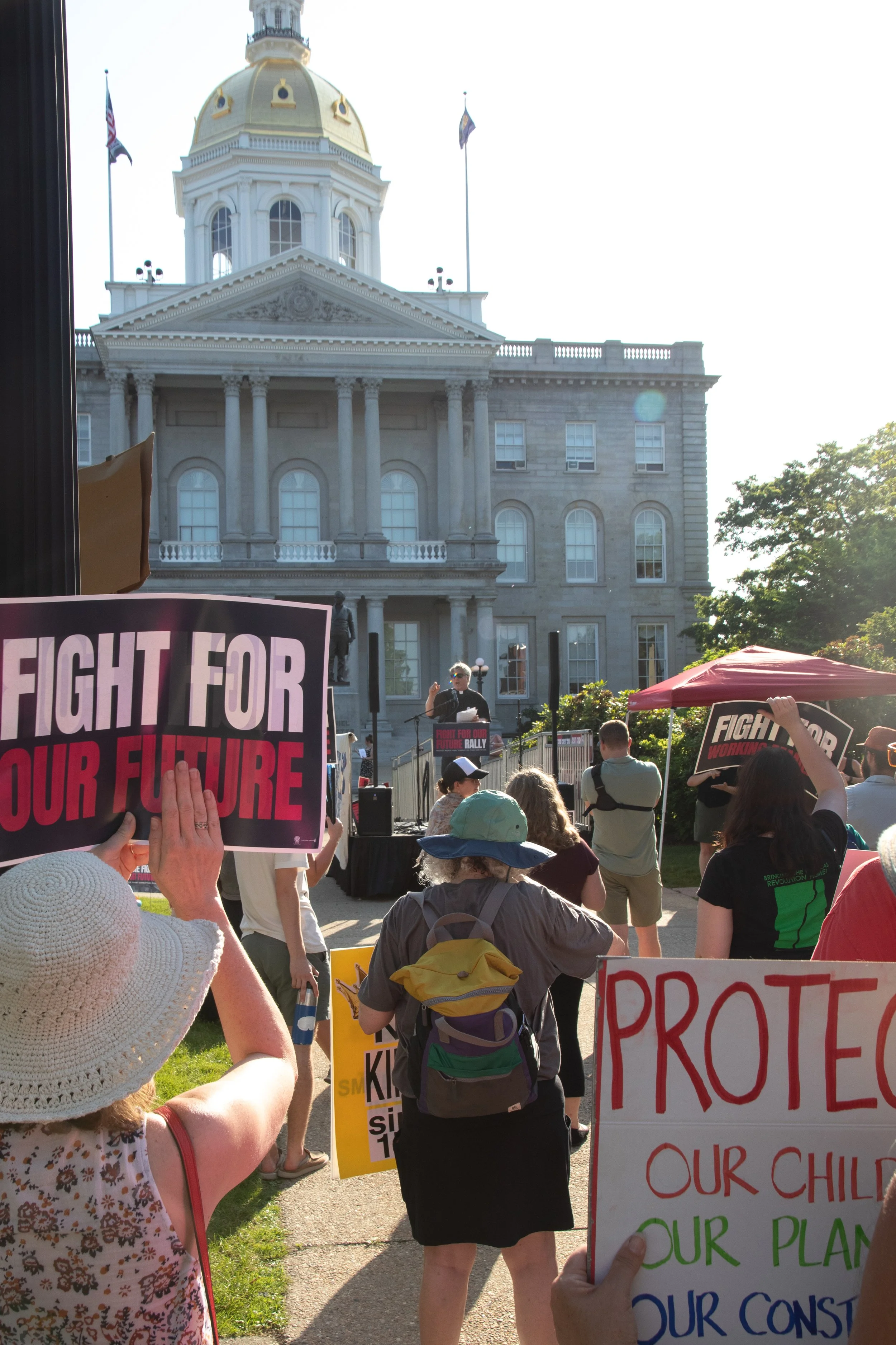 Community Members Criticize New Hampshire Legislature's passage of another corporate tax cut