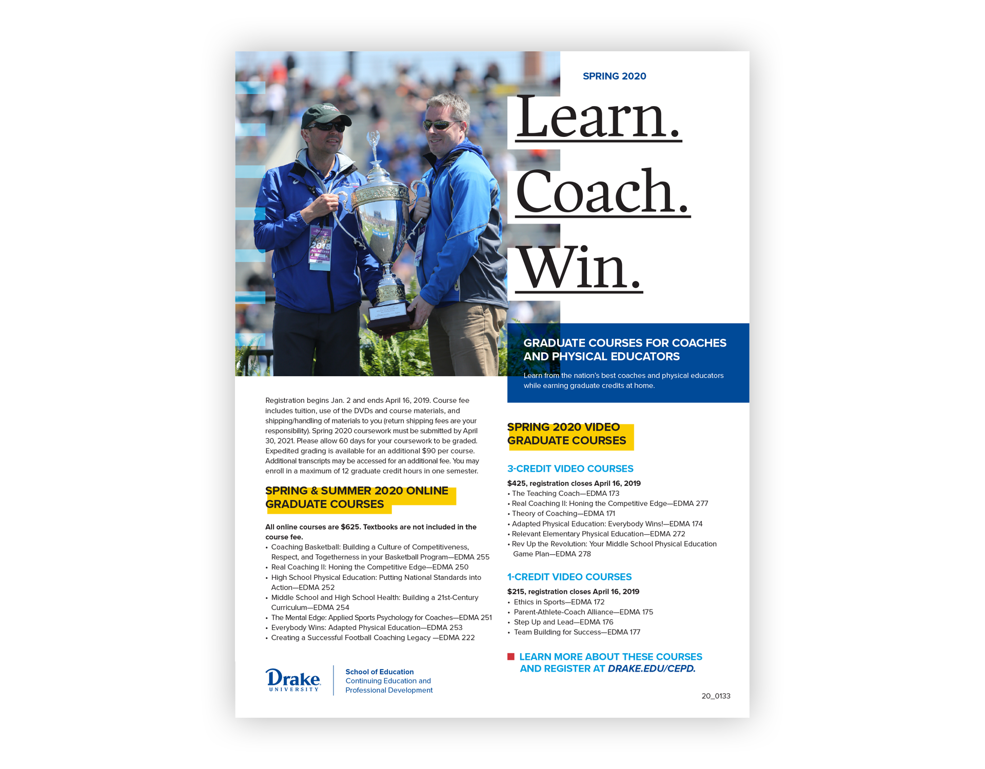 Graduate Courses for Coaches Flyer