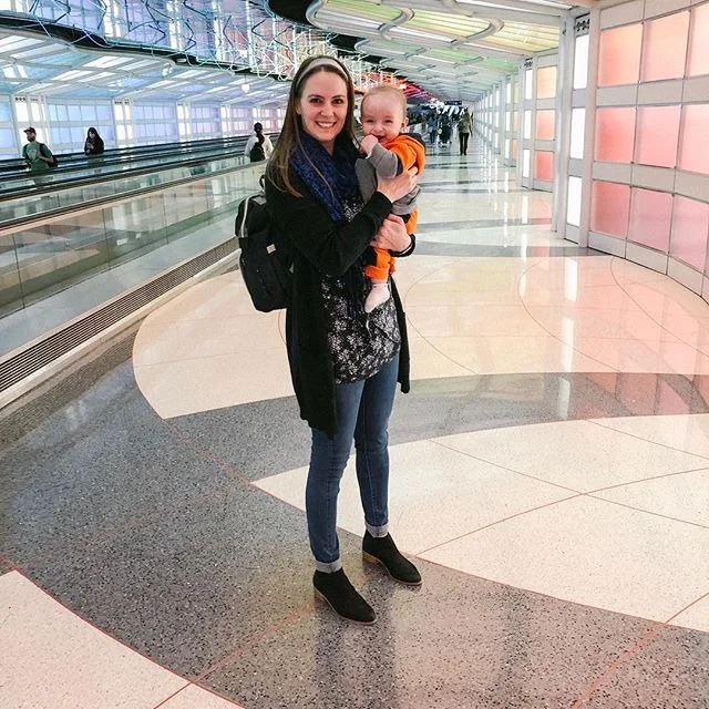 Jacob took his first ever airplane ride this past weekend and did so good! It is not an easy feat to travel with an infant - even with Josh there to help.
.
Parents who travel frequently with kids...you are my hero. 
#momlife #jacobparker