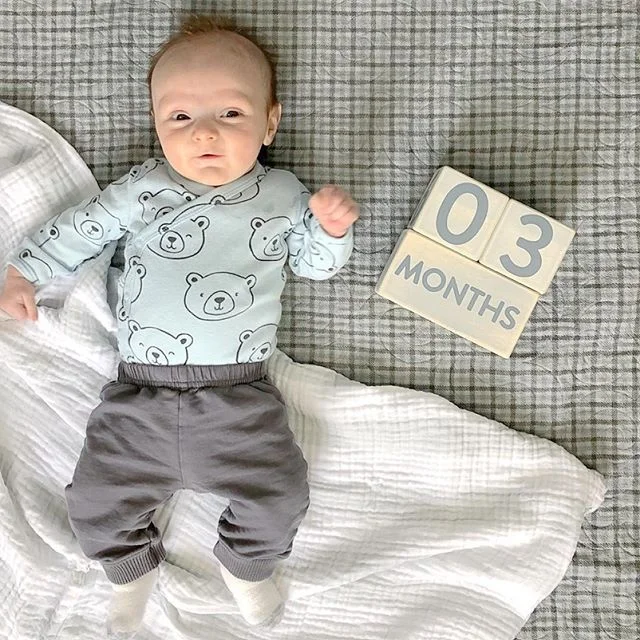 Again a day late...but such is motherhood I&rsquo;ve learned. 3 months has flown by and here is what is new. You have your crabby moments but then again, who doesn&rsquo;t. You don&rsquo;t like pacifiers. You are almost ready to sit up on your own. Y