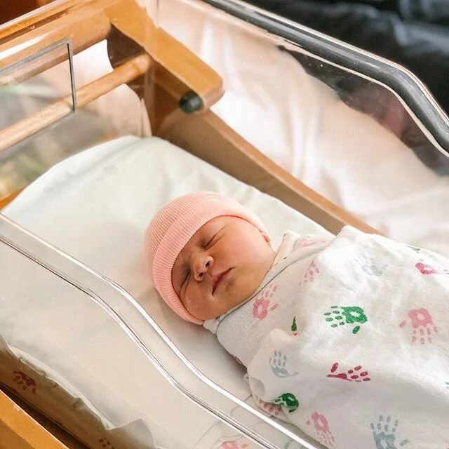 Last week another Grabijas lady made her arrival on June 10, sharing her birthday now with both her Gigi and Aunt Caitlin. 🎉 
Please meet the newest member of our family - Margaret (Maggie) Lee. 🎀 She is every ounce of perfection and Josh and I are
