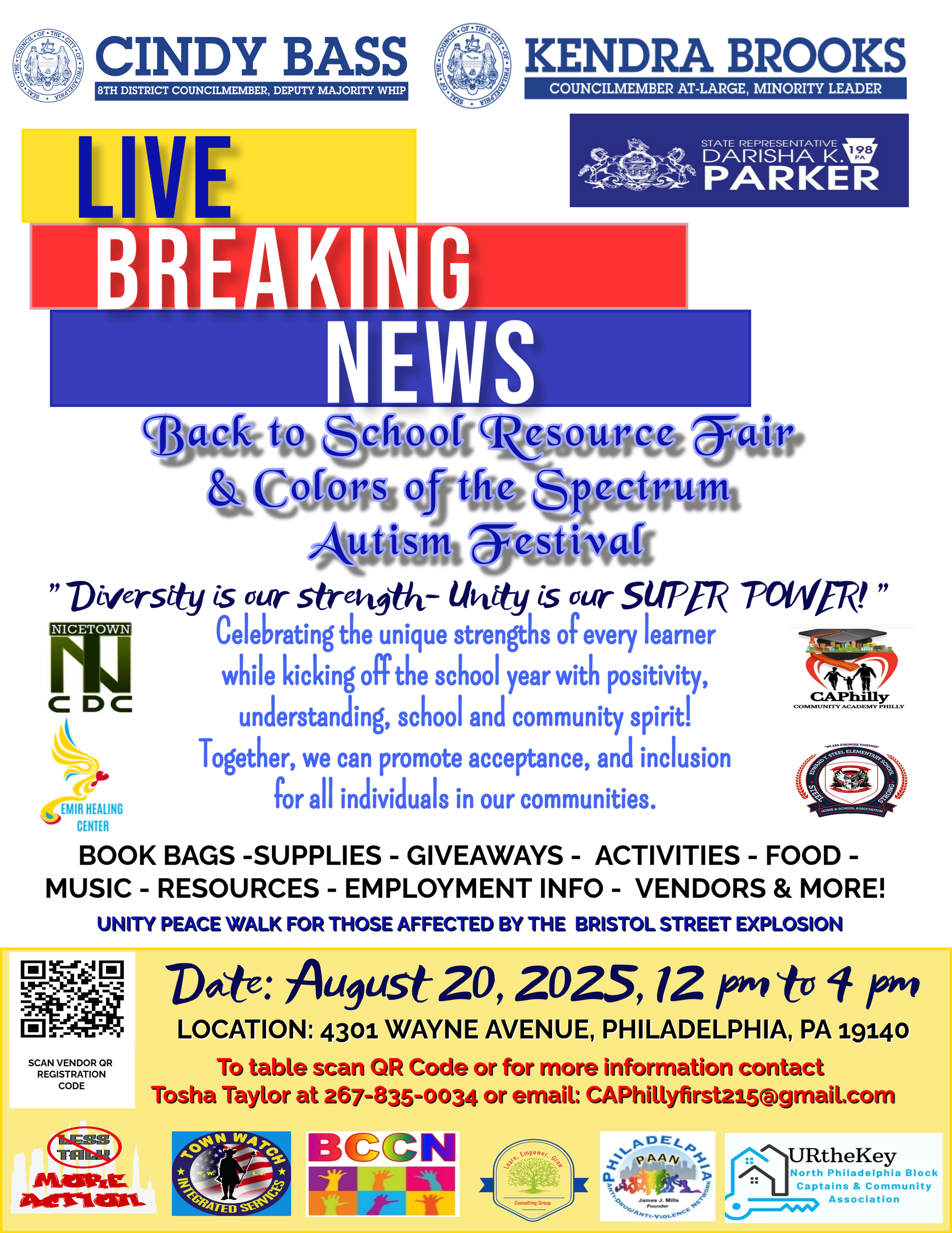 Back to School Resource Fair & Colors of the Spectrum Autism Festival