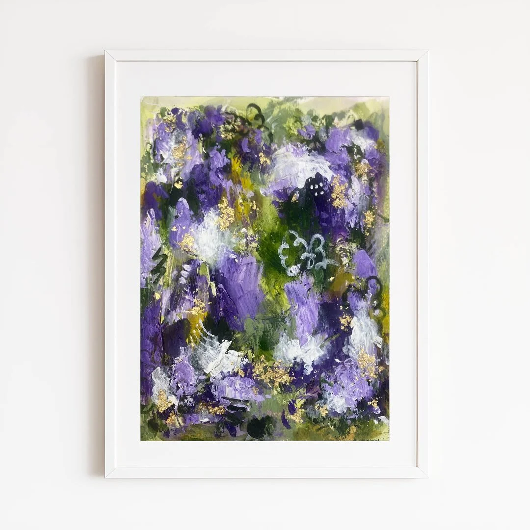 Eternal serenity
11.8x15.7&rdquo;

As summer comes to an end, I wanted to capture its essence- the light, freedom and quiet beauty that lingers in memory. Eternal serenity captures those fleeting golden moments blending greens, purples, yellows and s